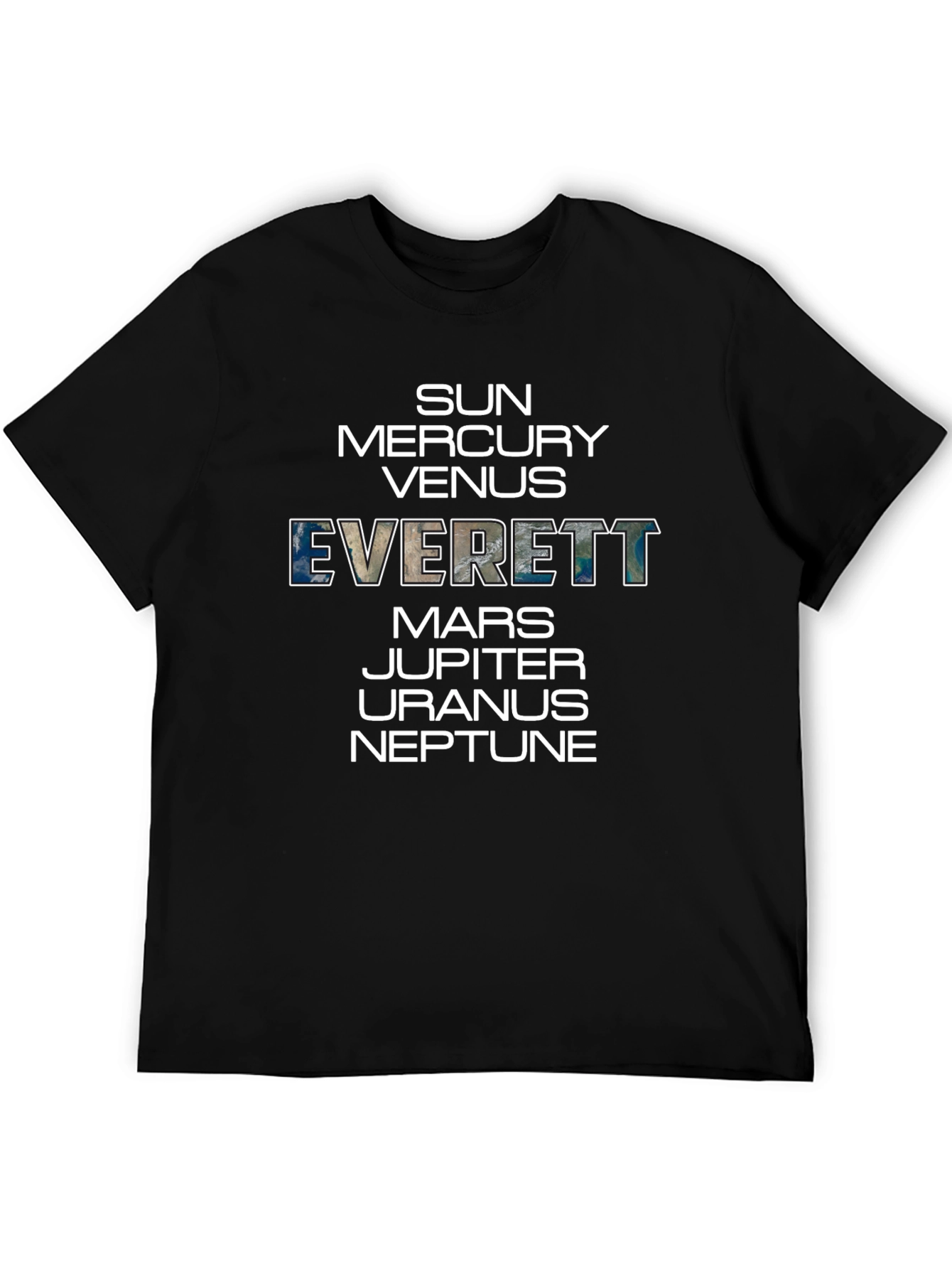 Planets Everett Graphic Tee - Universe T-Shirt