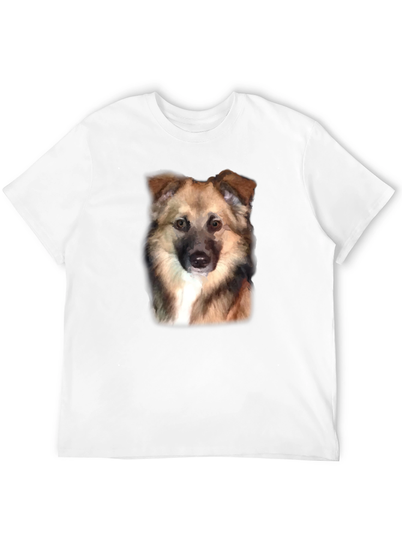 Dog Portrait Black T-Shirt