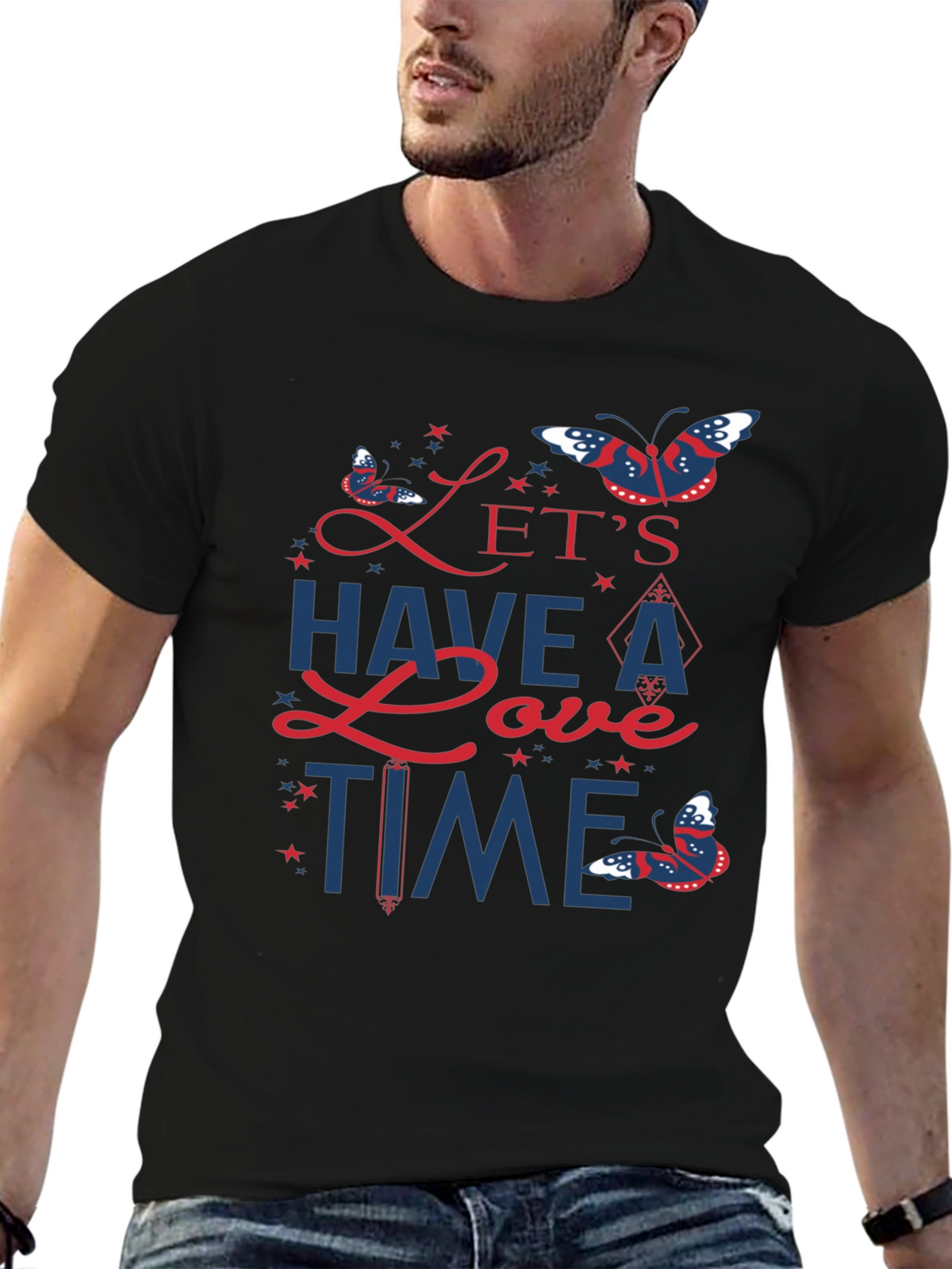 Lets Have a Love Time Graphic T-Shirt