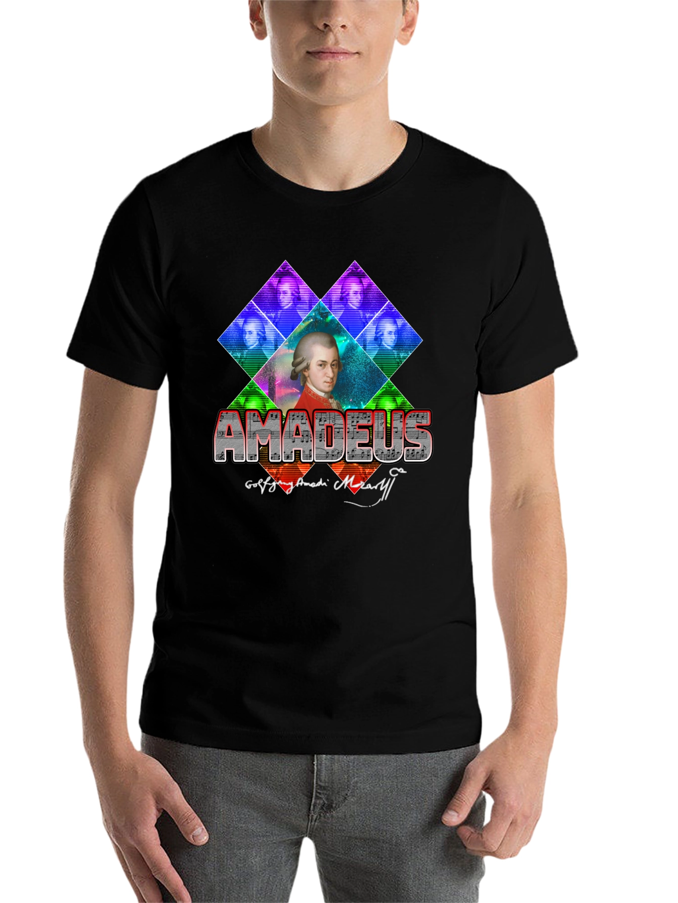 Amadeus Mozart Graphic T-Shirt - Classic Composer Tee