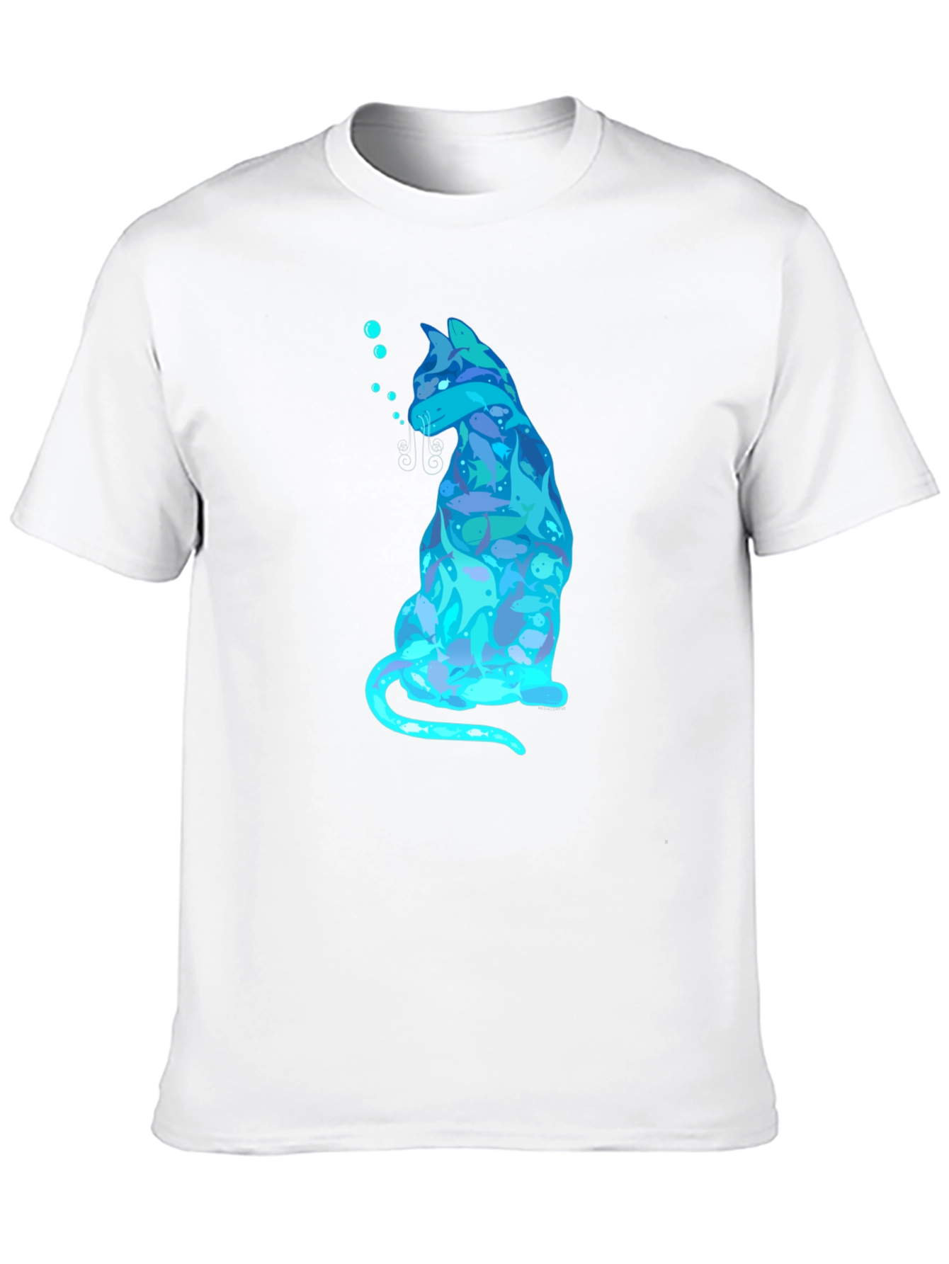 Cool Cat Fish T-Shirt - Black
