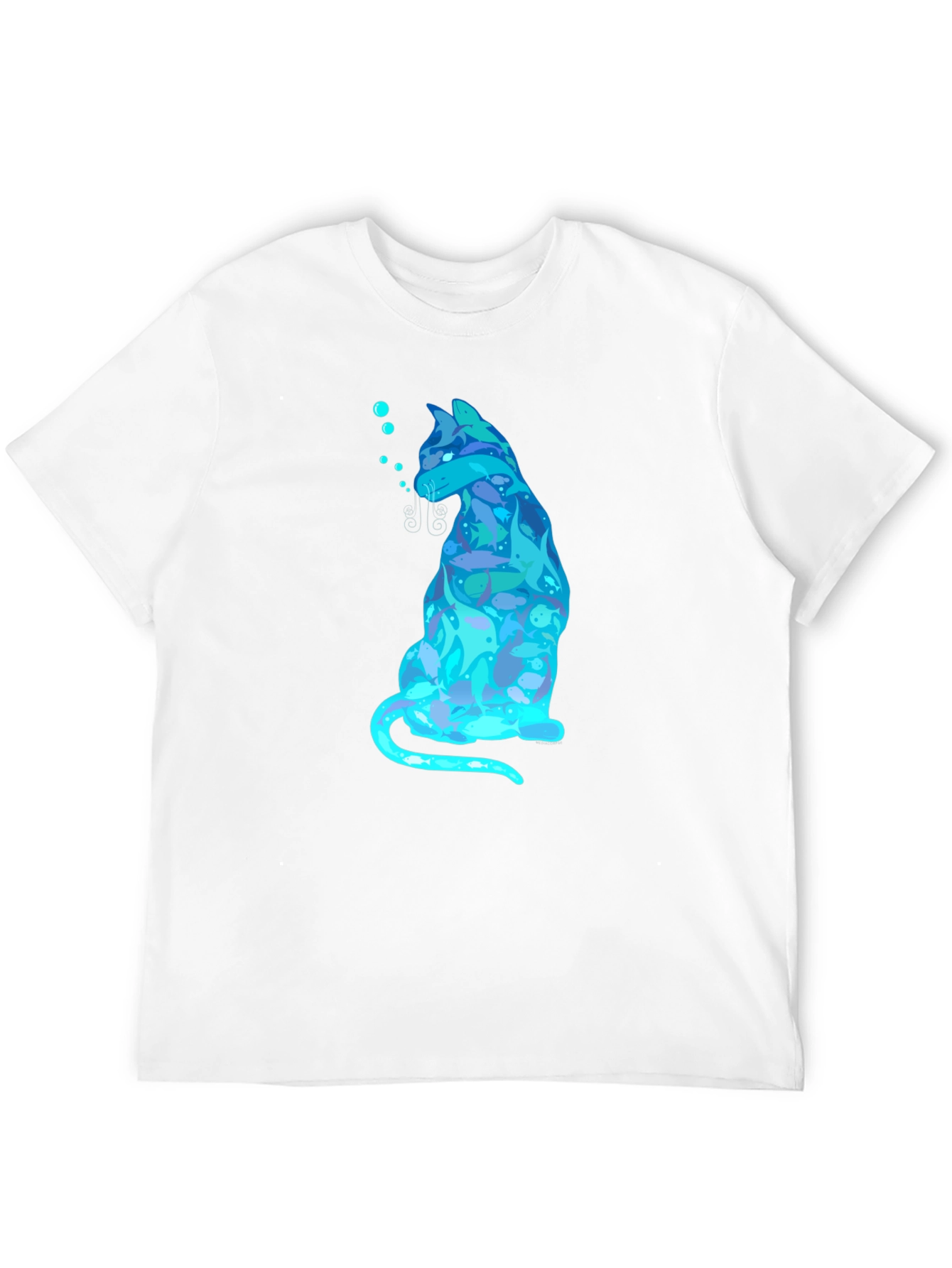 Cool Cat Fish T-Shirt - Black