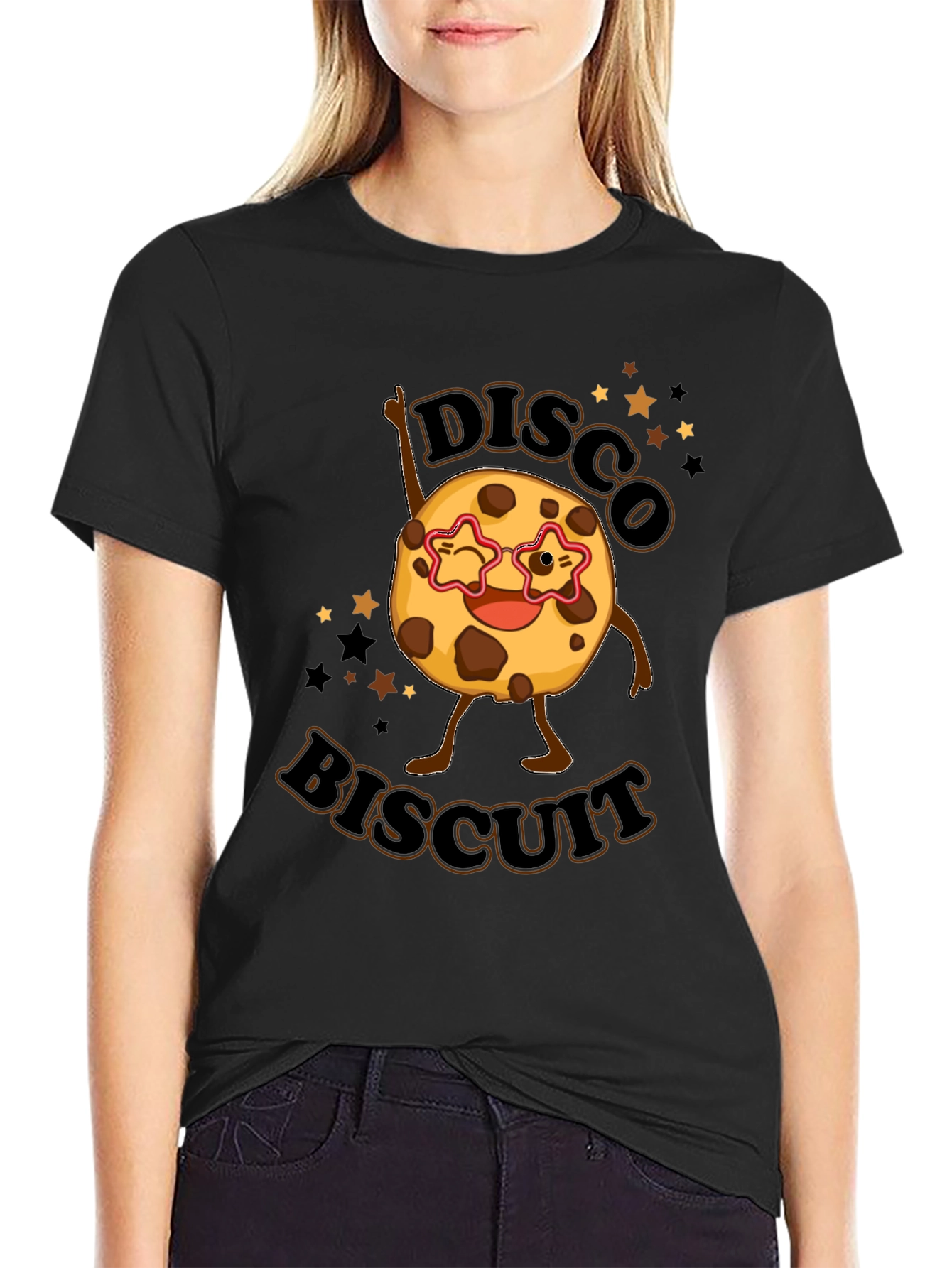 Disco Biscuit Black T-Shirt