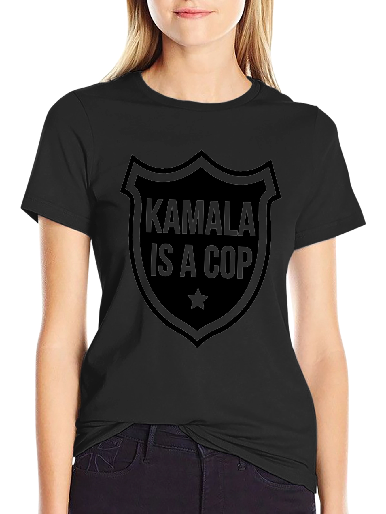 Kamala is a Cop Graphic Tee - Black