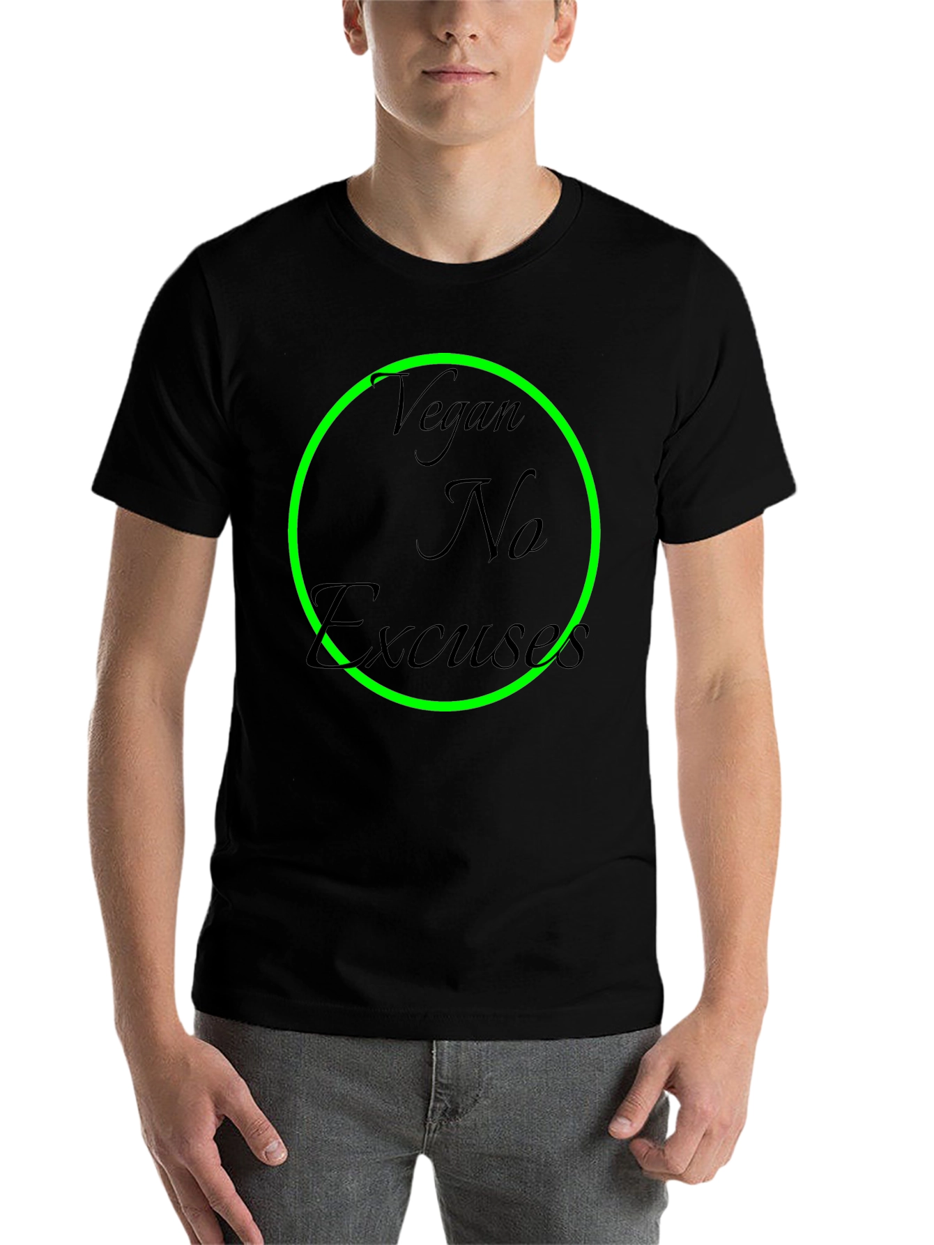 Vegan No Excuses Black T-Shirt