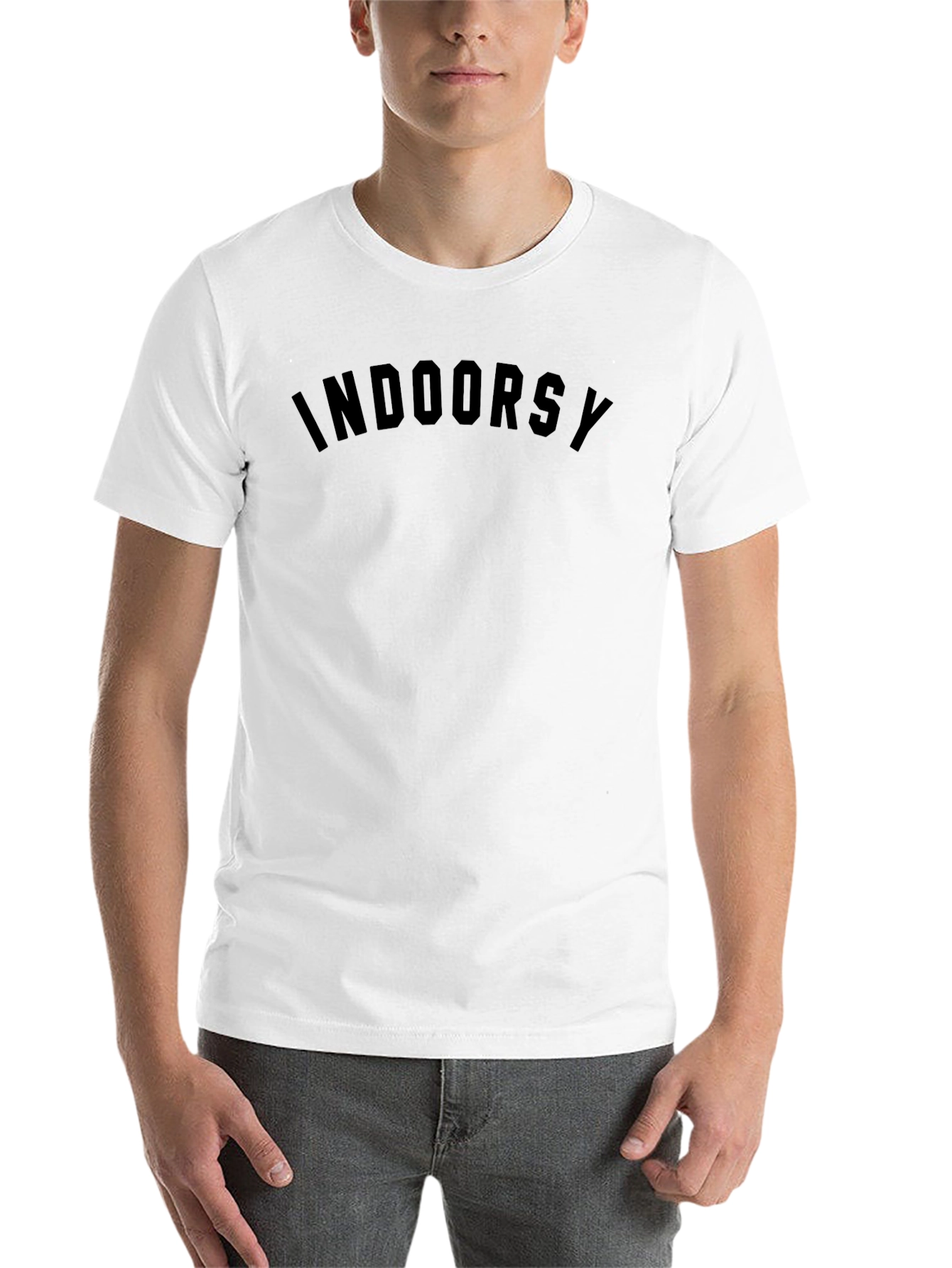 Indoorsy Black T-Shirt Casual Comfort
