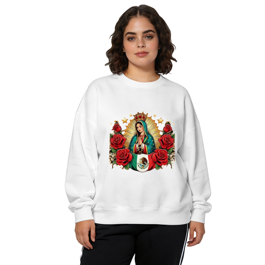 Our Lady Of Guadalupe Mexican Culture Crewneck Sweatshirt