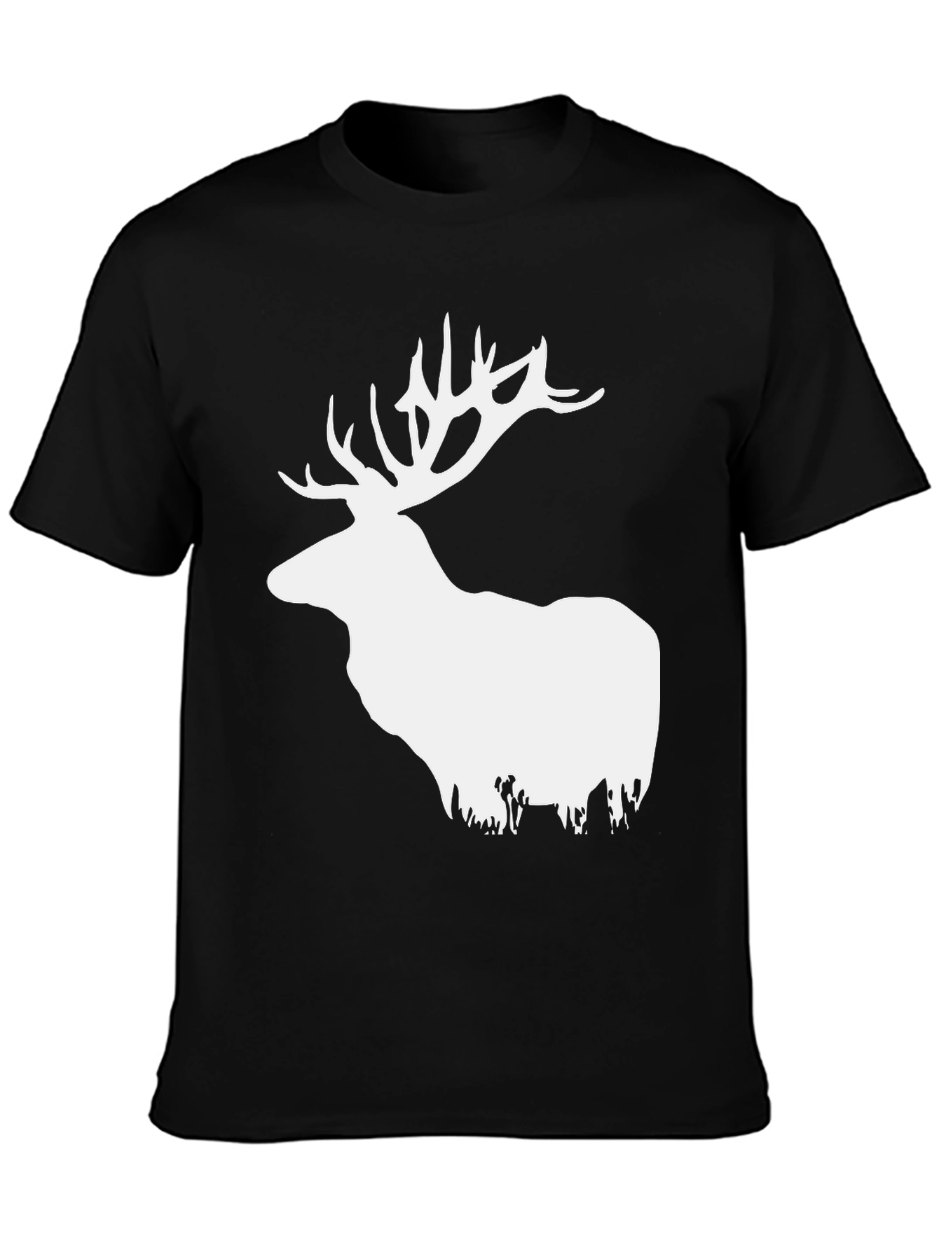 Elk Graphic T-Shirt - Stylish Deer Design