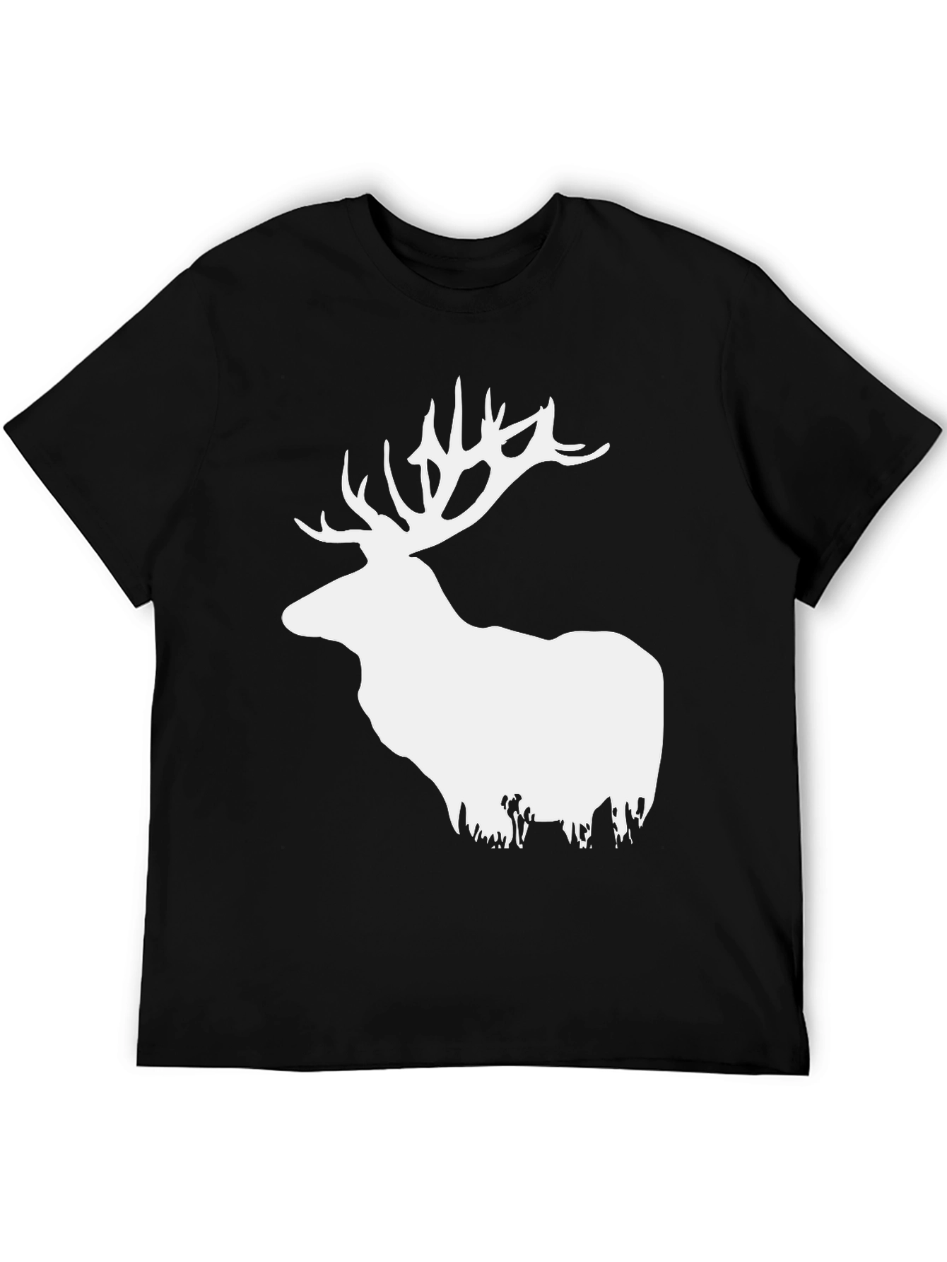 Elk Graphic T-Shirt - Stylish Deer Design