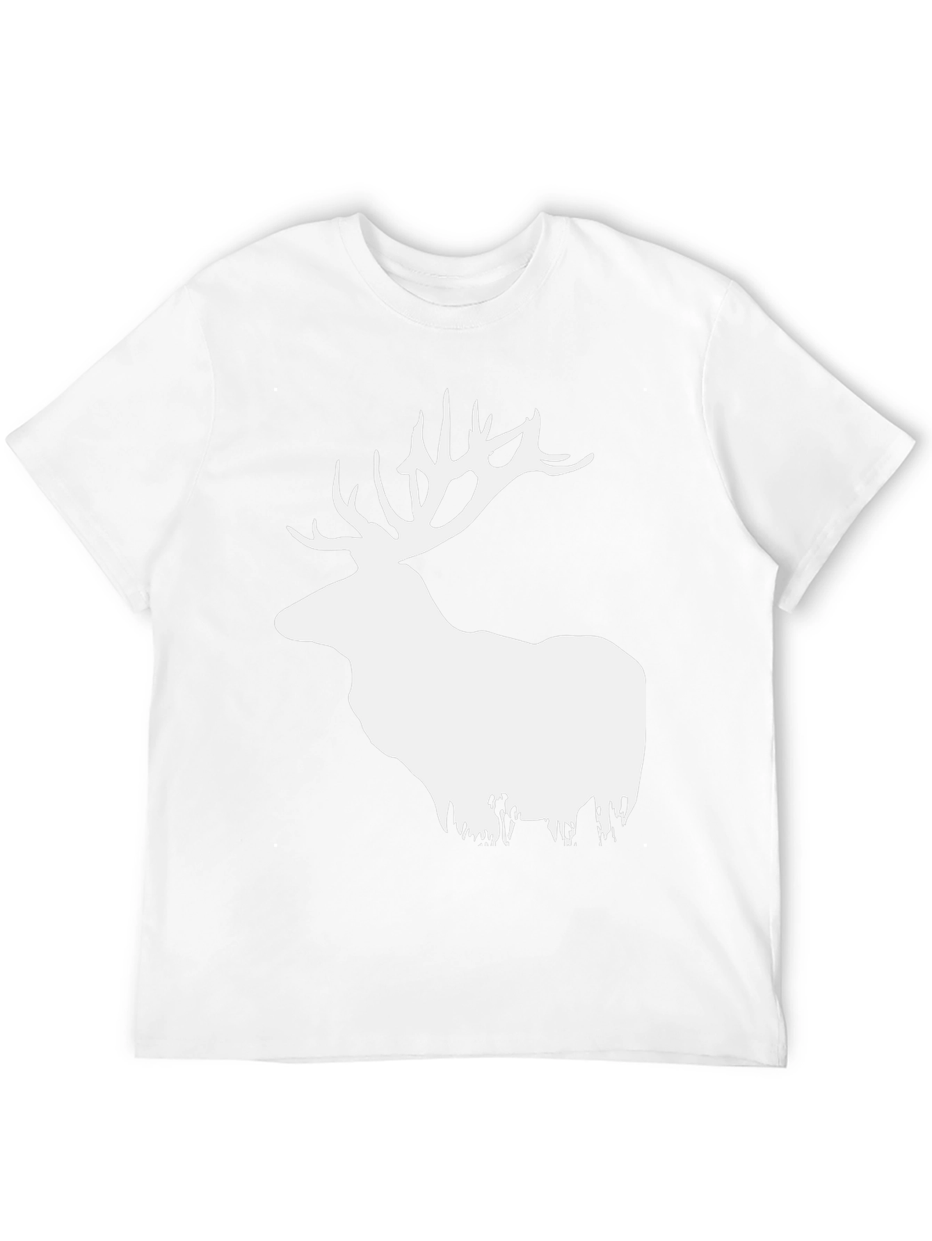 Elk Graphic T-Shirt - Stylish Deer Design