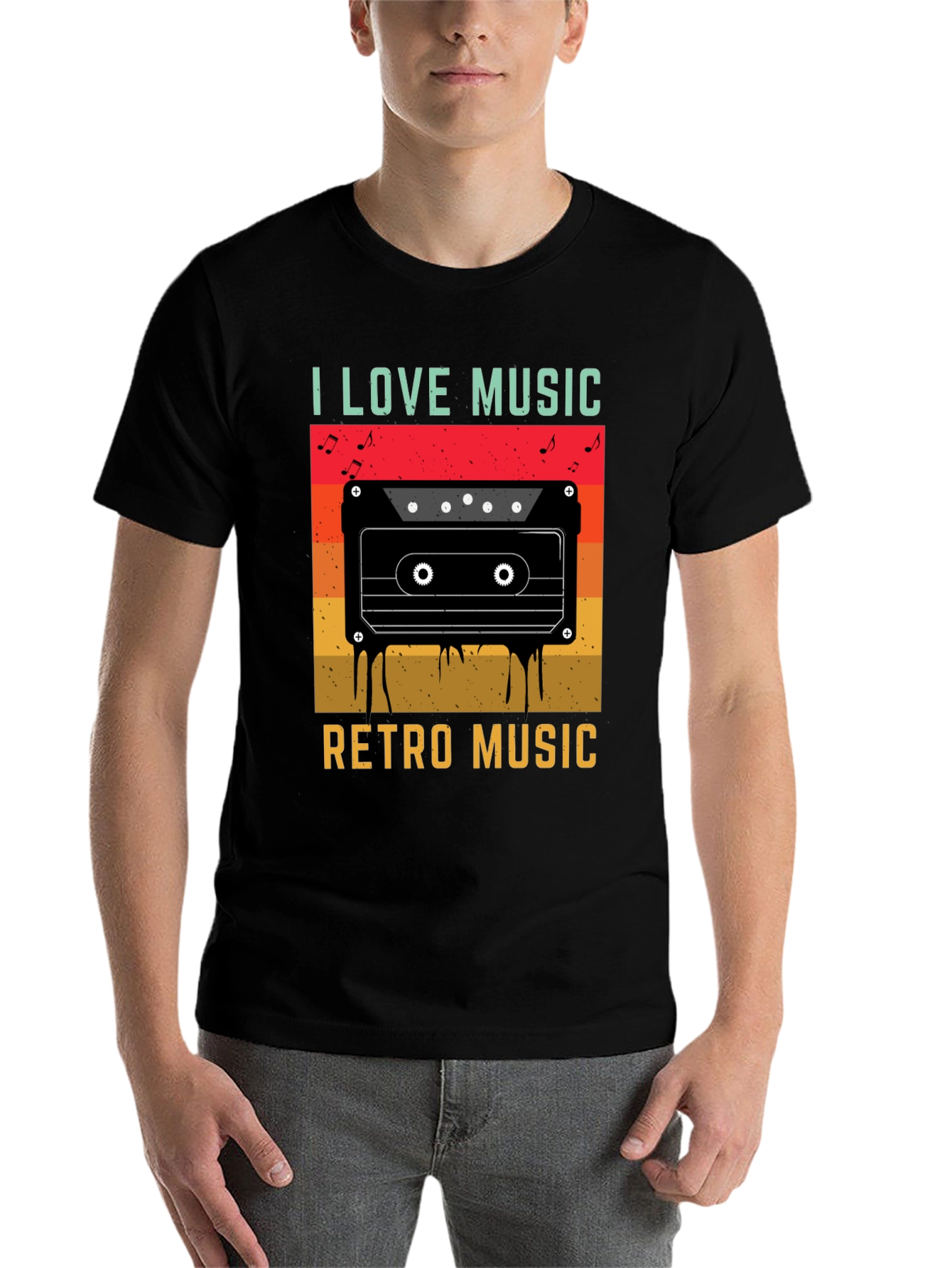 I Love Music Retro Cassette T-Shirt
