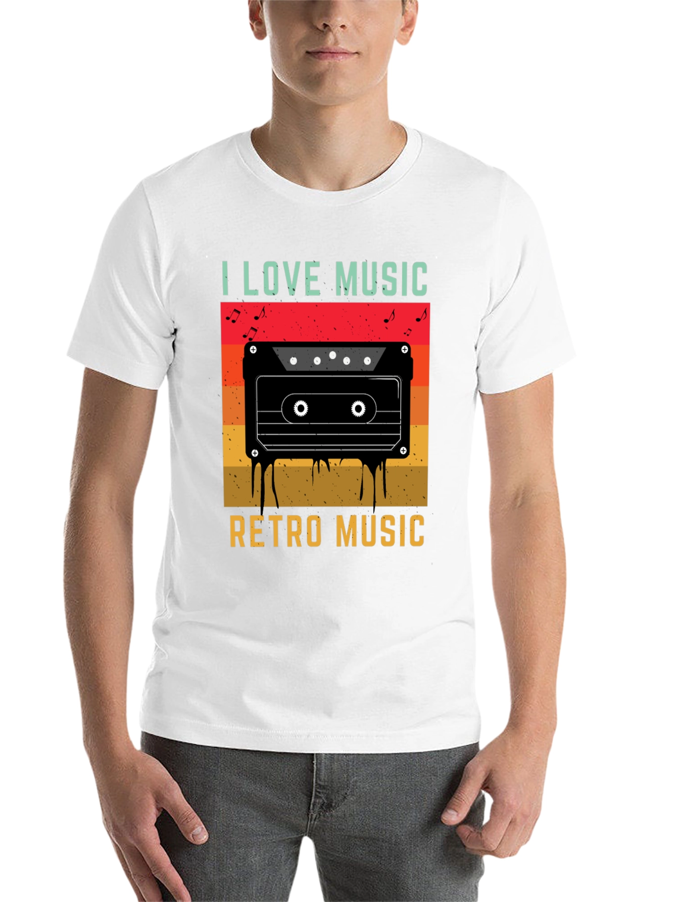 I Love Music Retro Cassette T-Shirt