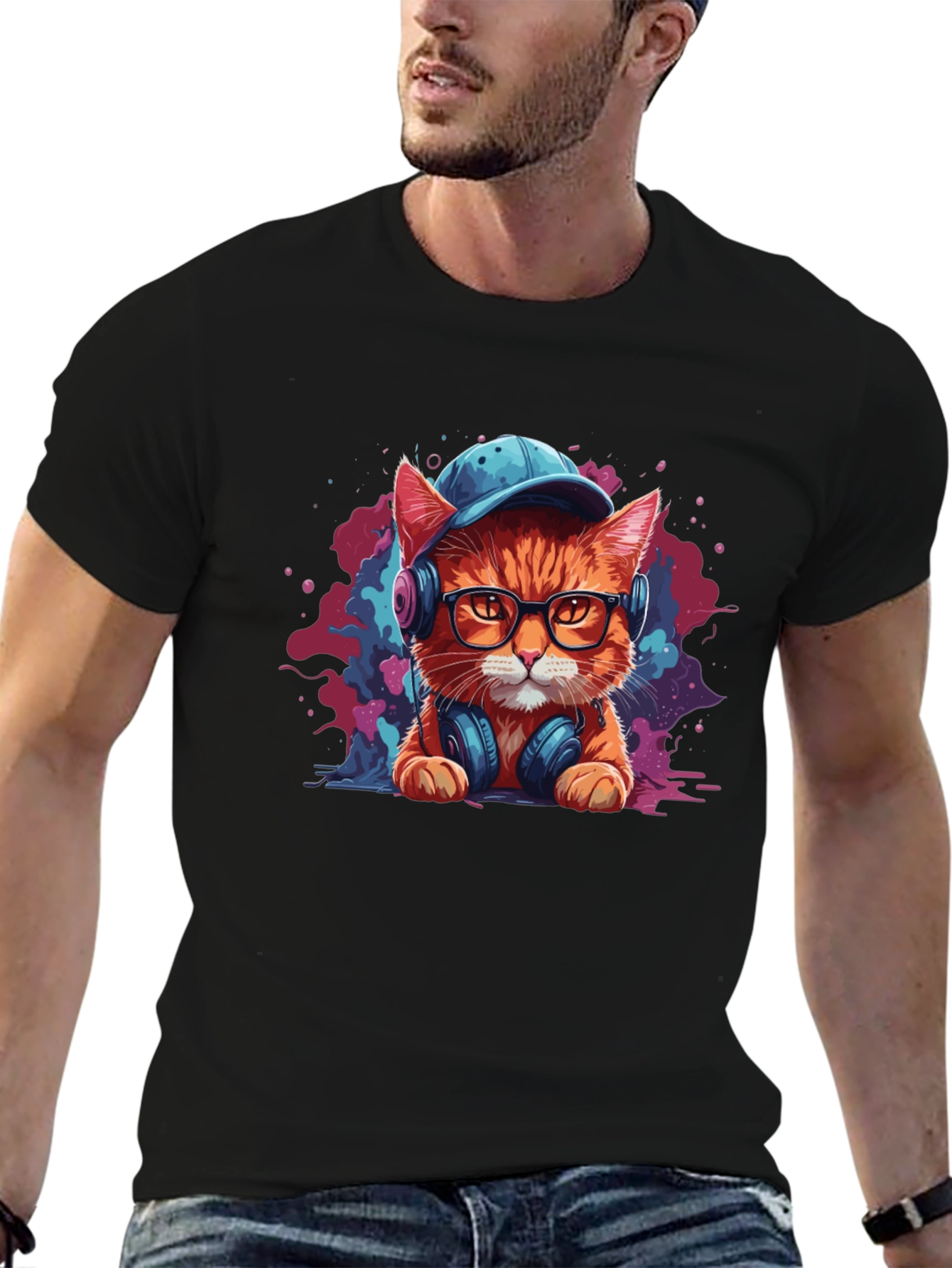 Cool Cat Graphic Tee
