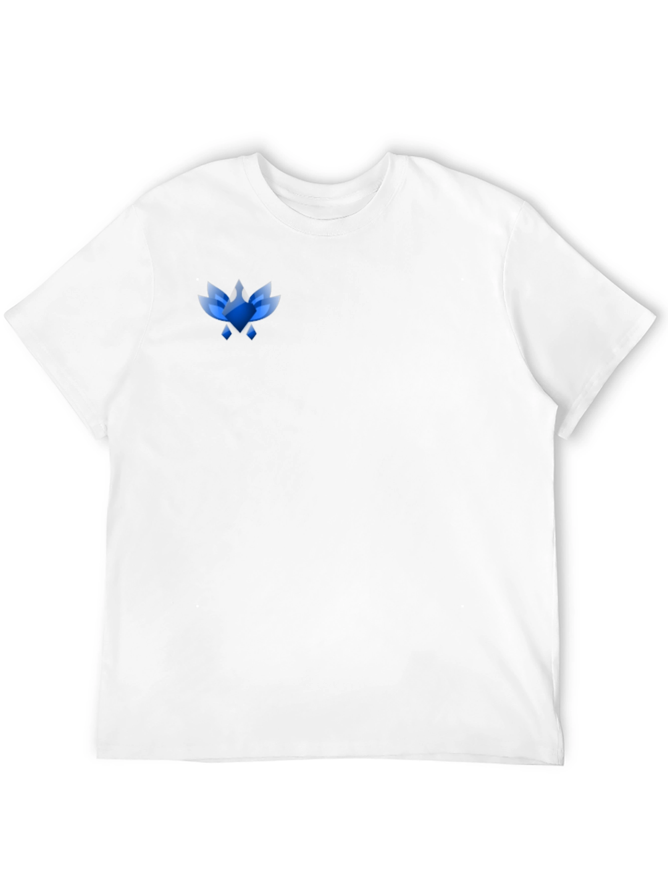 Mens Black Tee with Abstract Blue Graphic