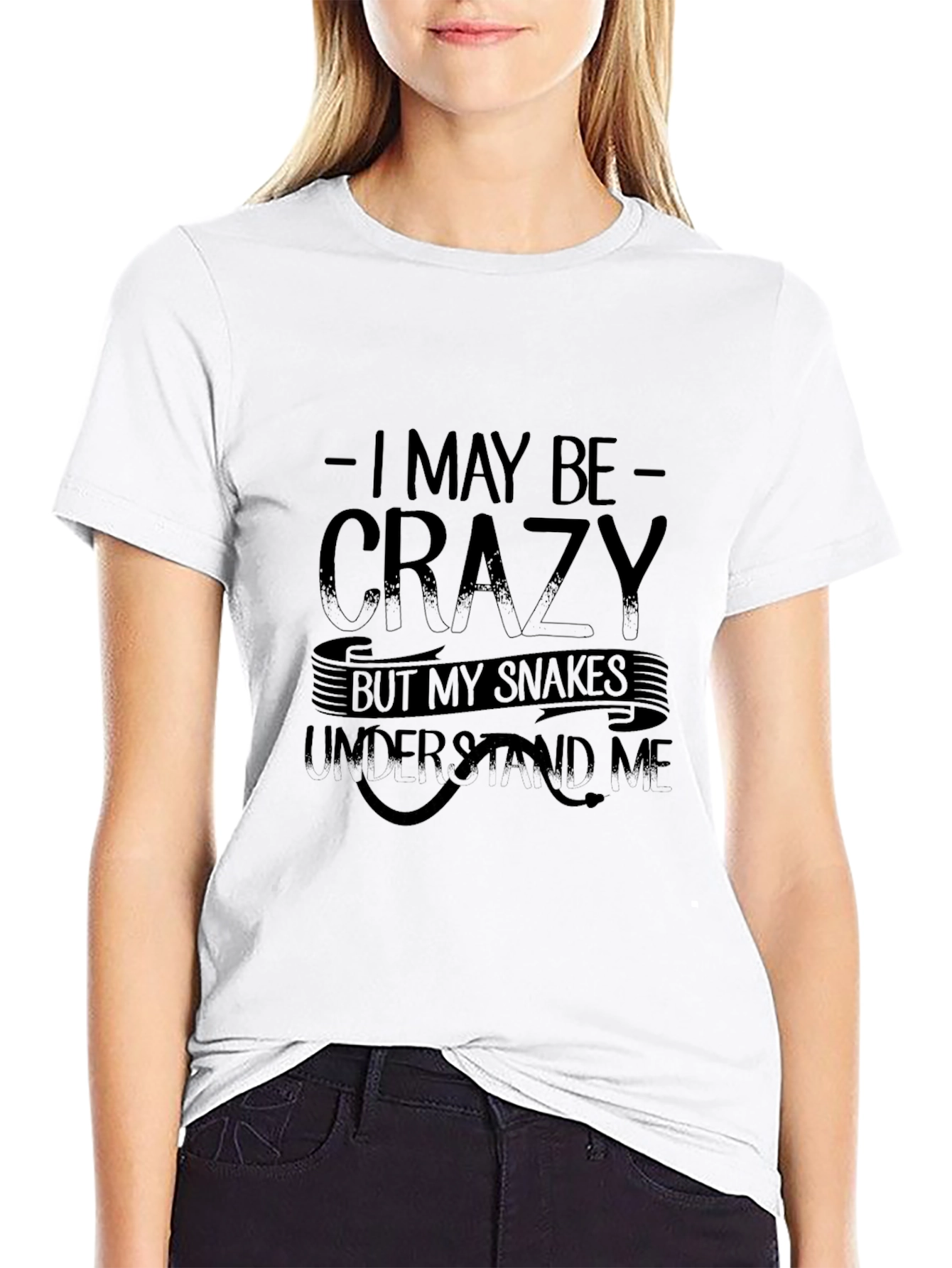 Crazy Snakes Graphic Tee - Mens Black T-Shirt