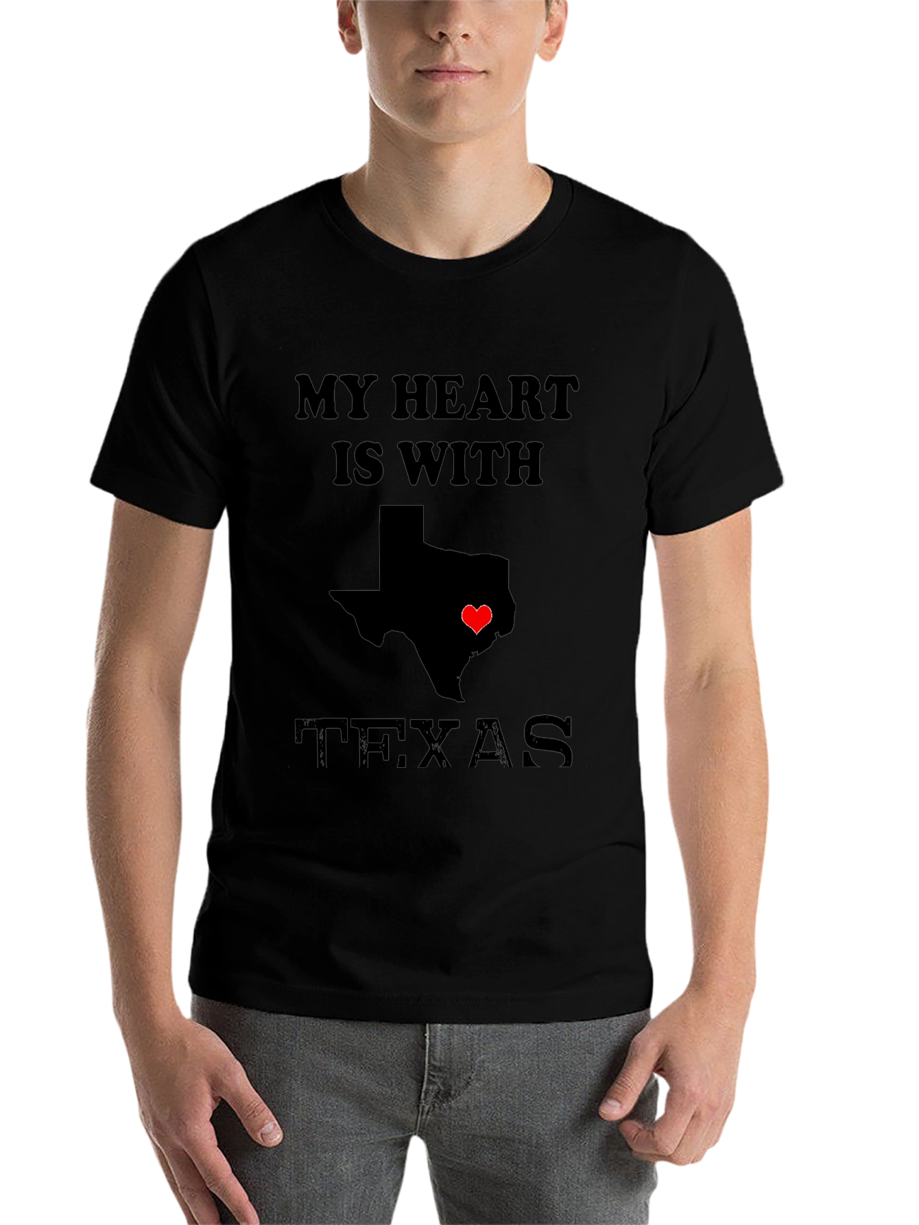 My Heart is With Texas T-Shirt