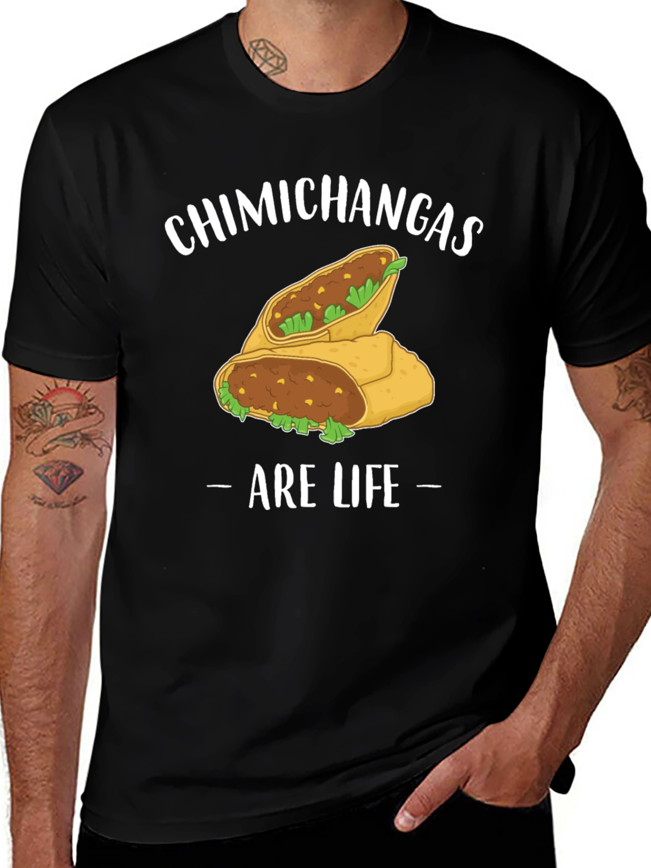 Chimichangas Are Life Graphic T-Shirt