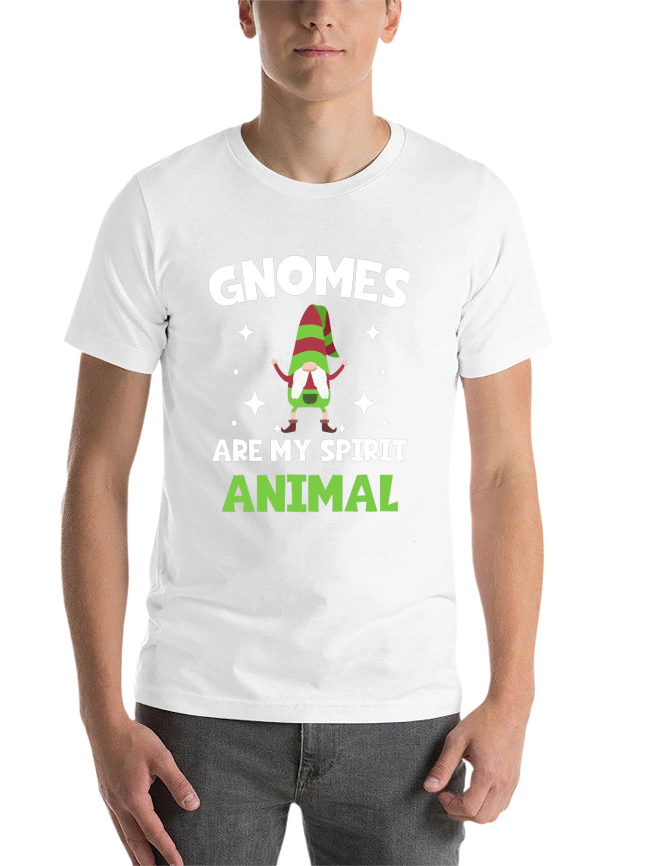 Gnomes Are My Spirit Animal Black T-Shirt