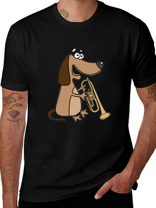 Dog Playing Trumpet T-Shirt