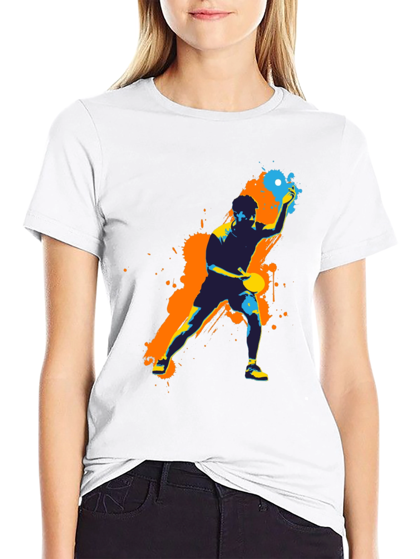 Table Tennis Graphic Tee - Sporty Design