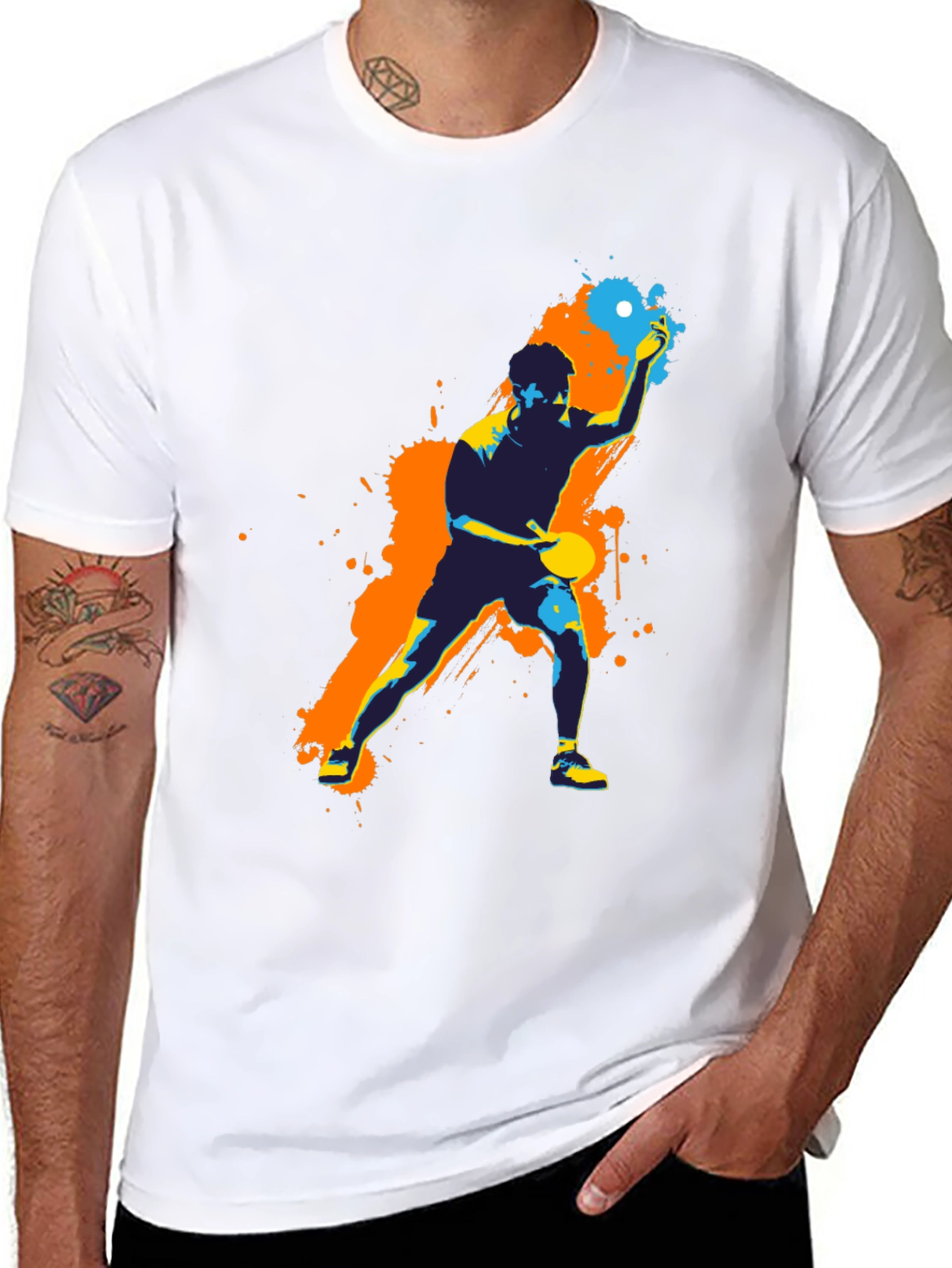 Table Tennis Graphic Tee - Sporty Design