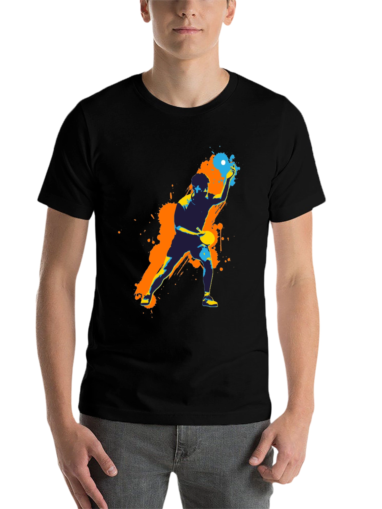 Table Tennis Graphic Tee - Sporty Design