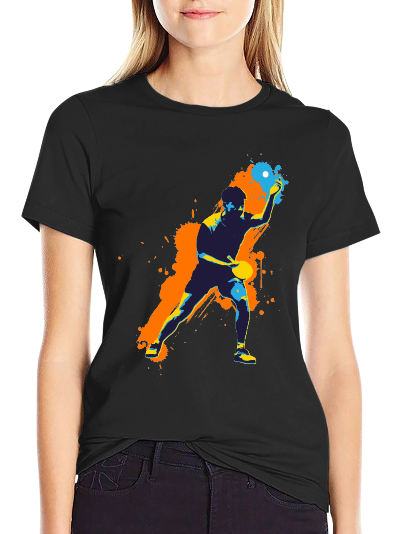 Table Tennis Graphic Tee - Sporty Design