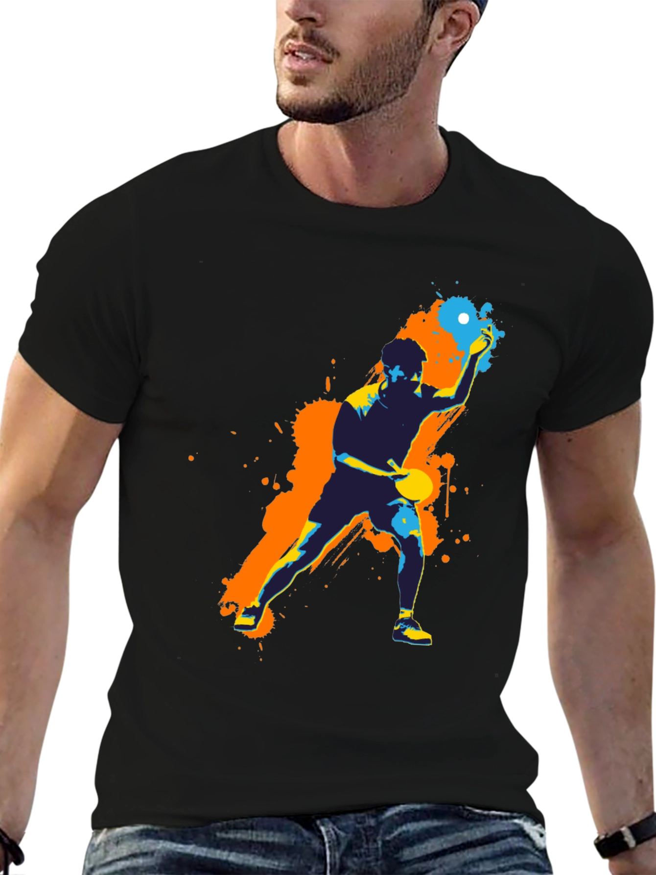 Table Tennis Graphic Tee - Sporty Design