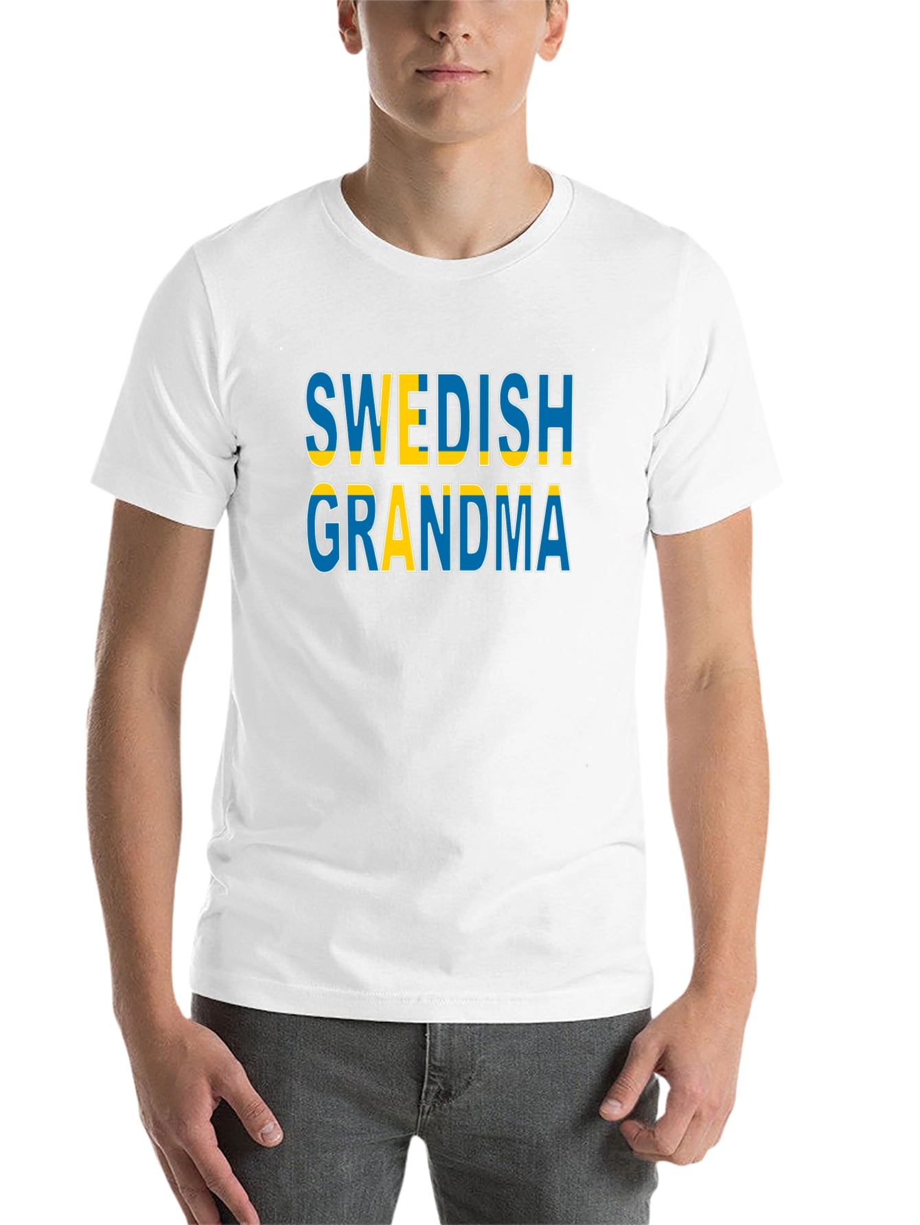 Swedish Grandma T-Shirt Black Cotton