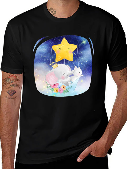 Cute Elephant & Star T-Shirt