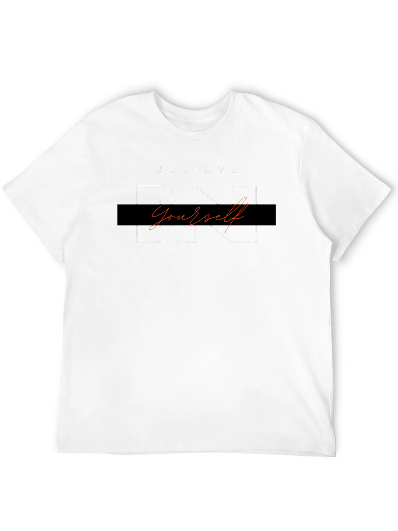 Believe In Yourself Black Graphic Tee