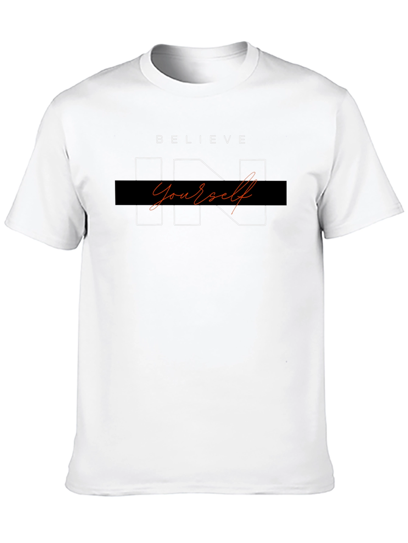Believe In Yourself Black Graphic Tee