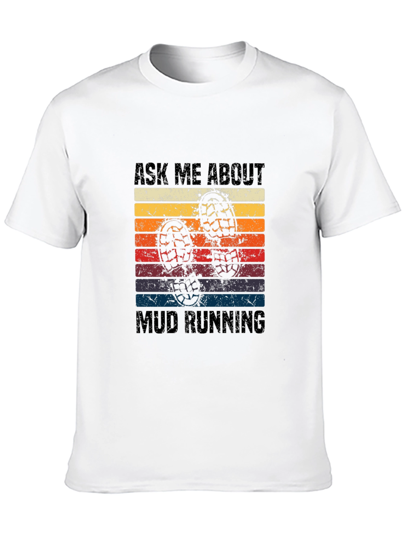 Mud Running Retro T-Shirt
