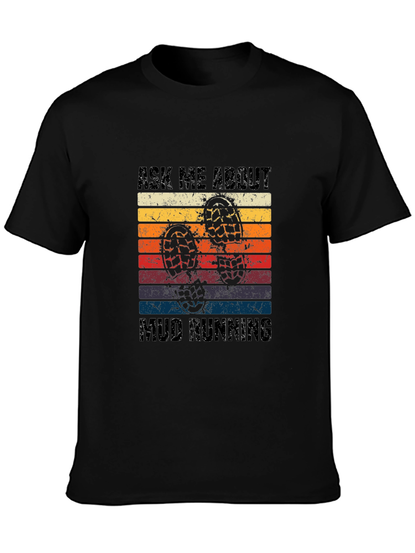 Mud Running Retro T-Shirt
