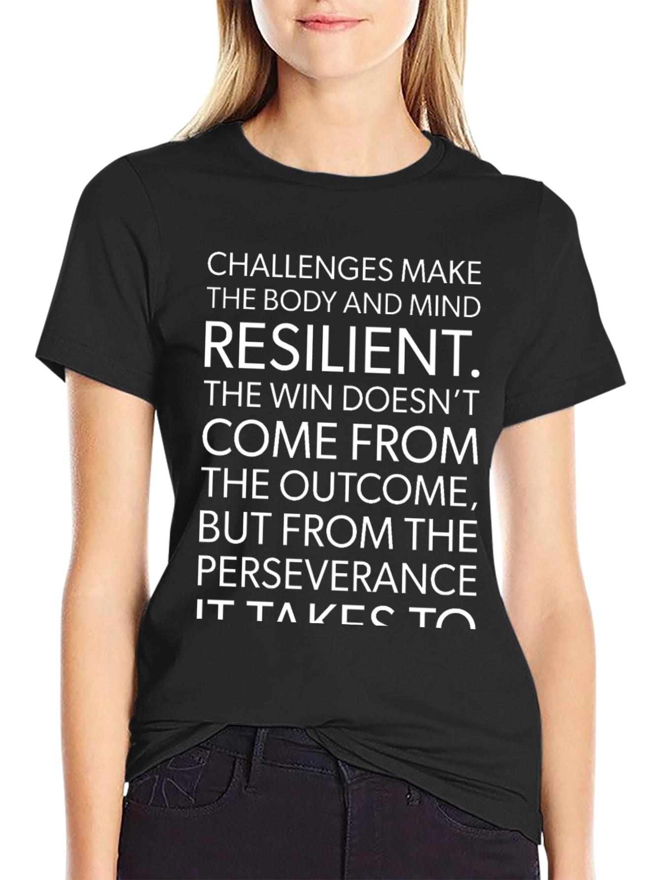 Resilience Graphic Tee - Challenges Make You Stronger