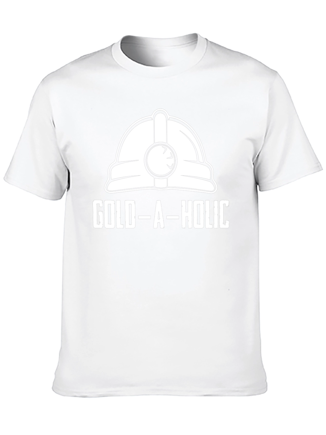 Gold-A-Holic Funny Miner Hard Hat T-Shirt