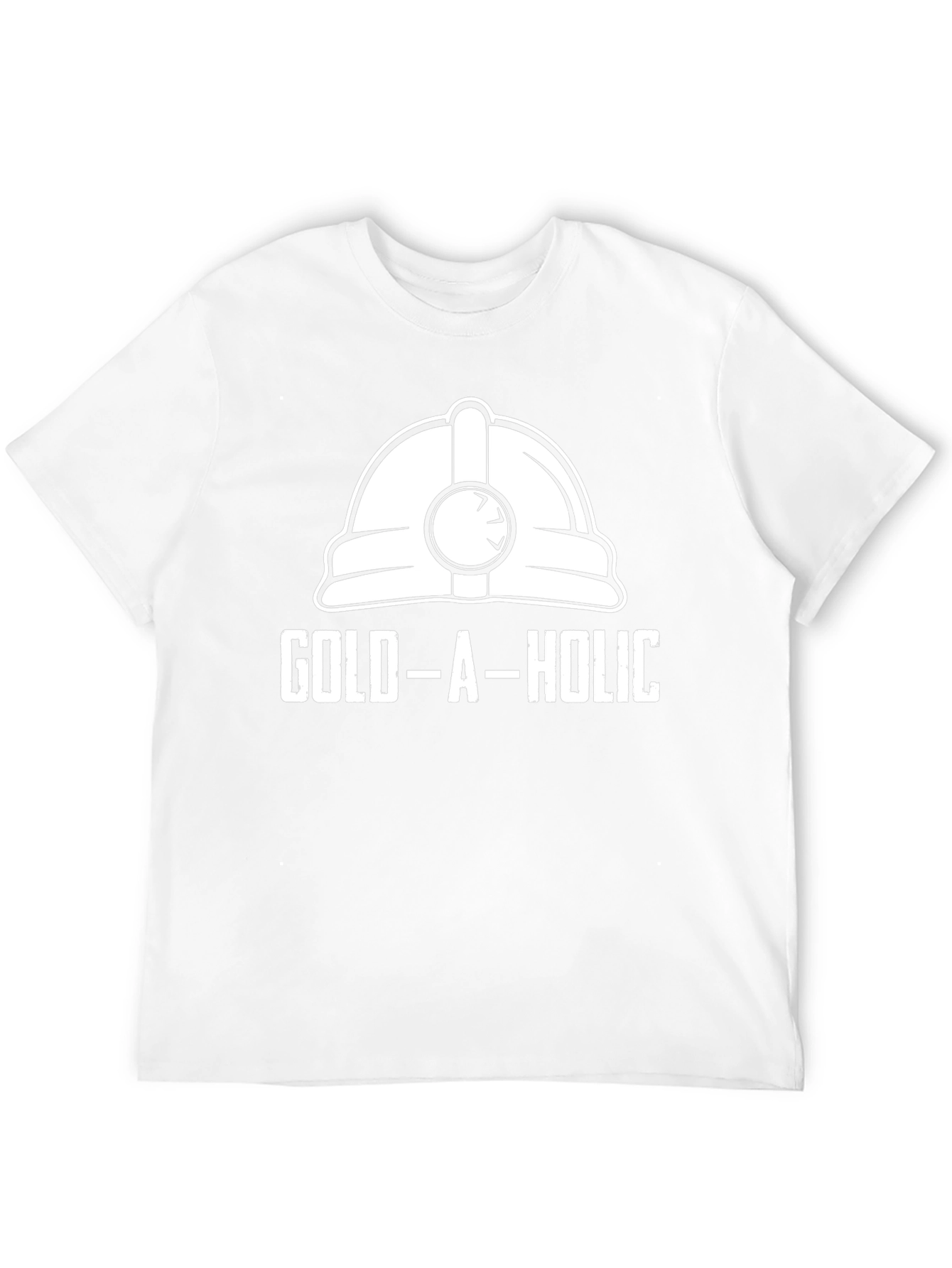 Gold-A-Holic Funny Miner Hard Hat T-Shirt