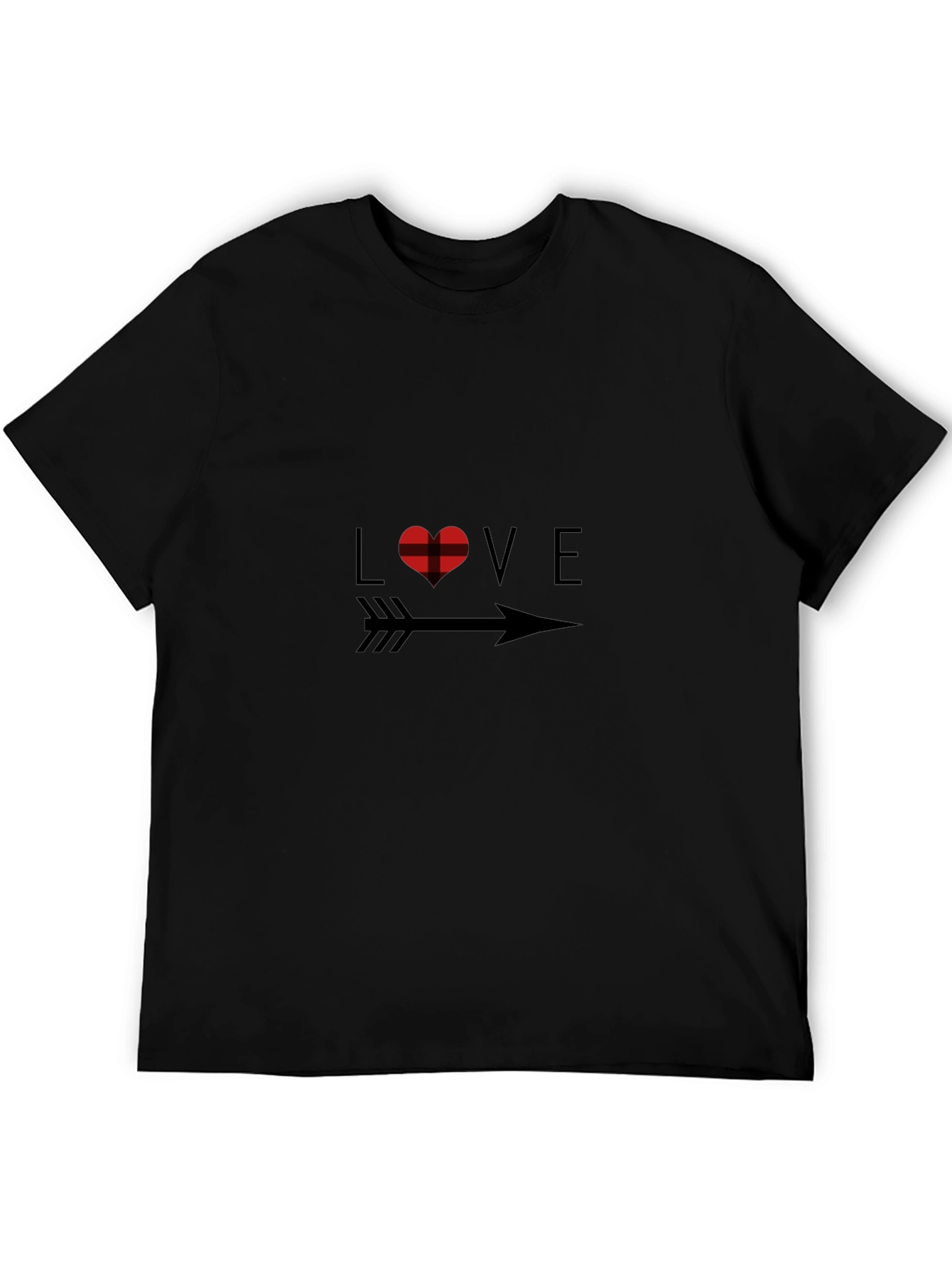 Love Arrow Graphic Black T-Shirt