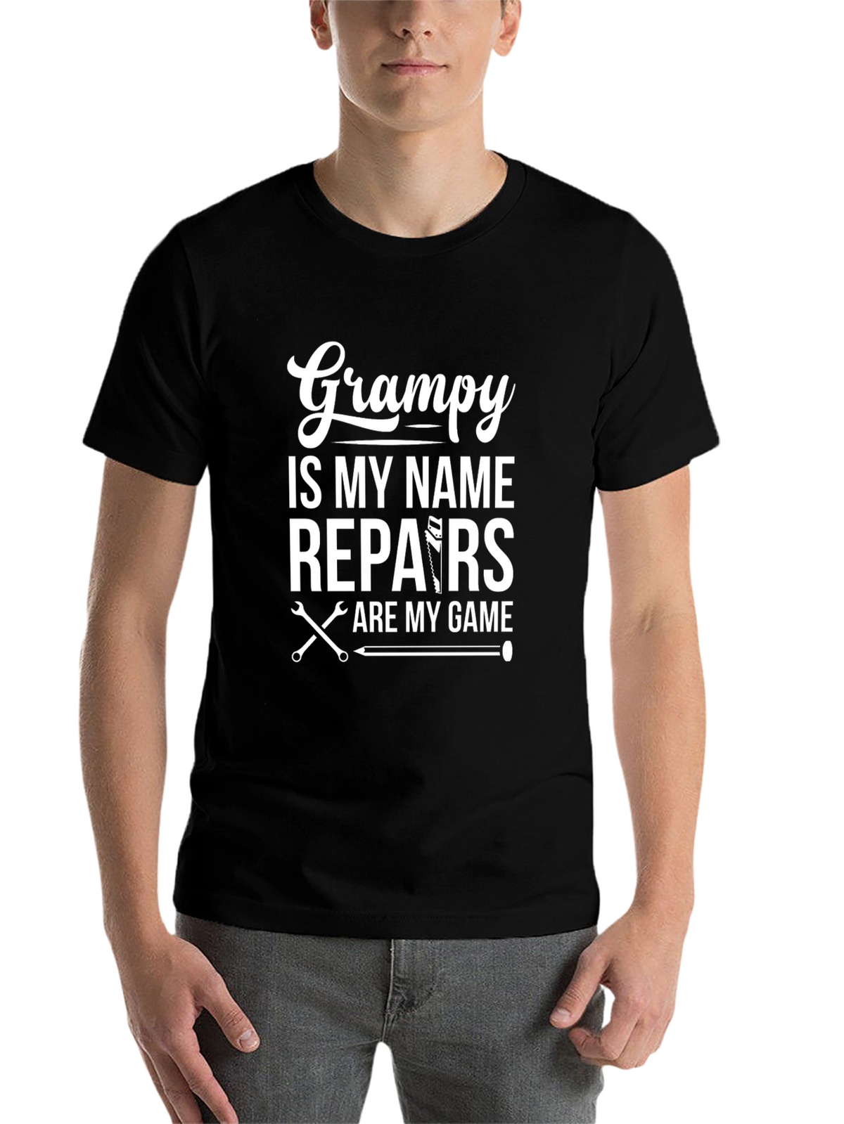 Grampy Repairs T-Shirt - Handyman Gift