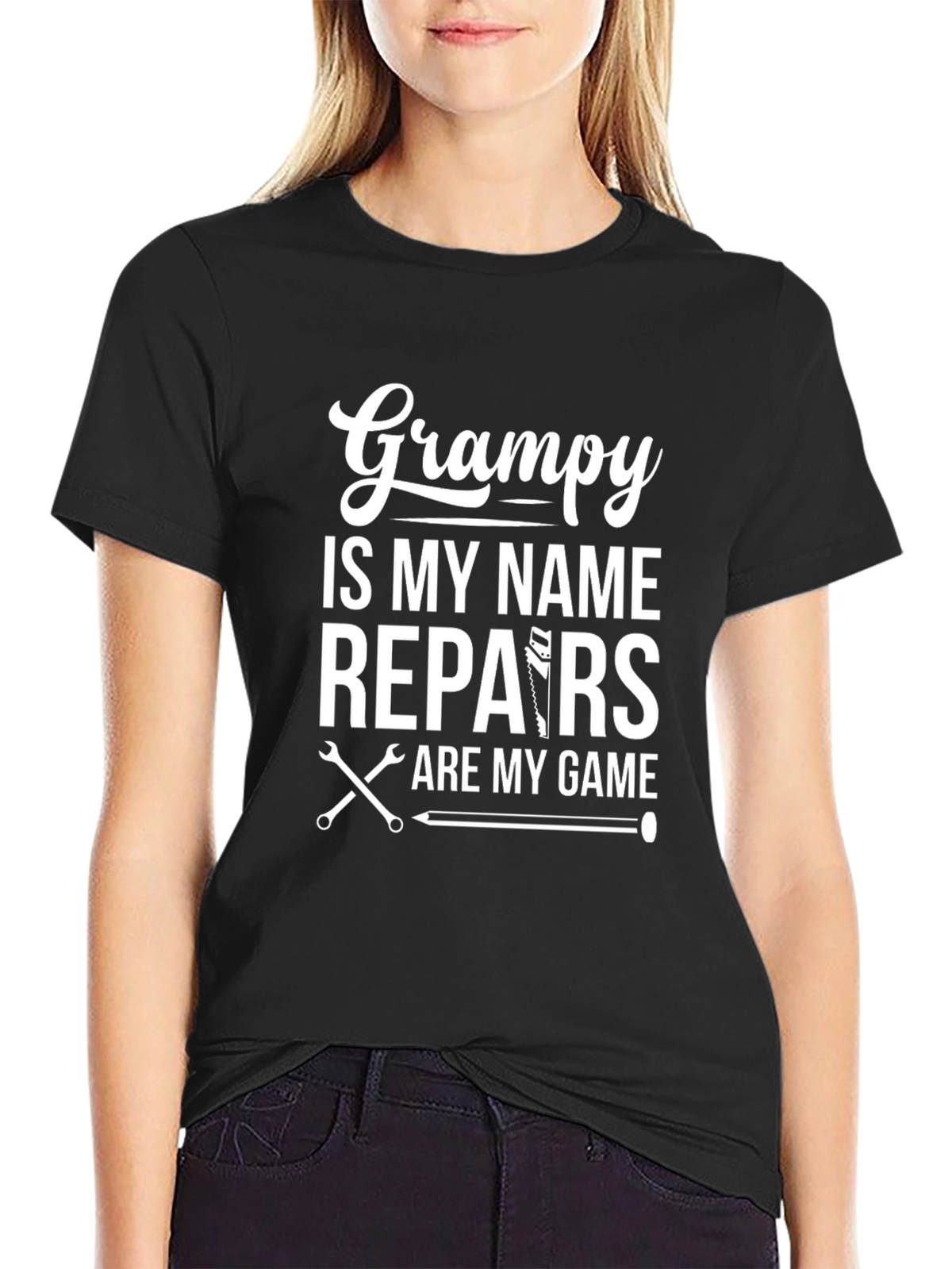Grampy Repairs T-Shirt - Handyman Gift