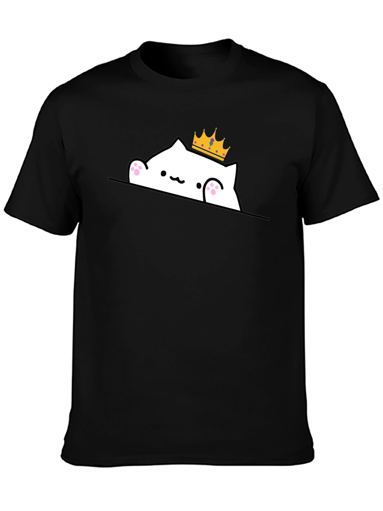 King Cat T-Shirt - Cute Cartoon Tee