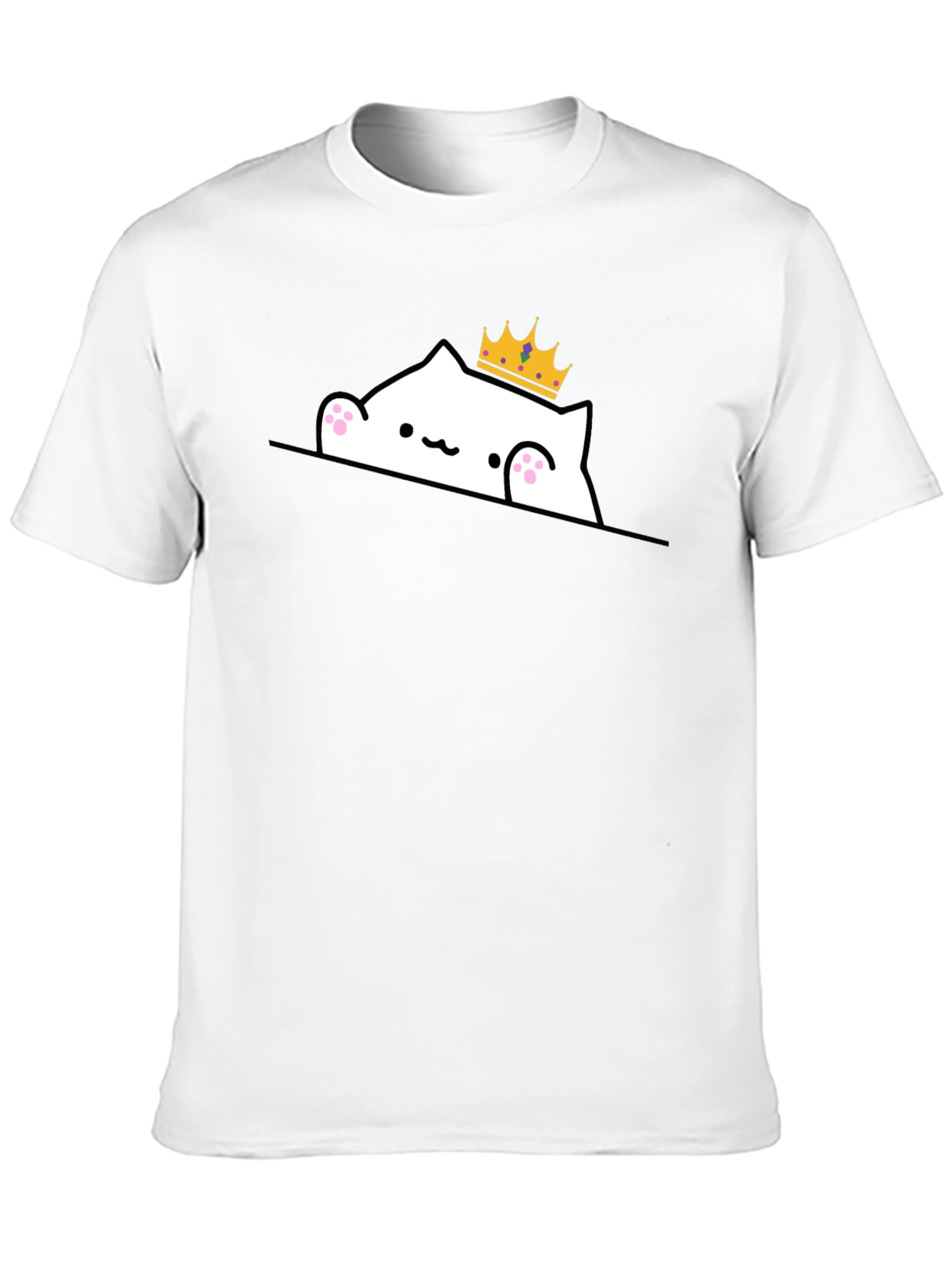 King Cat T-Shirt - Cute Cartoon Tee