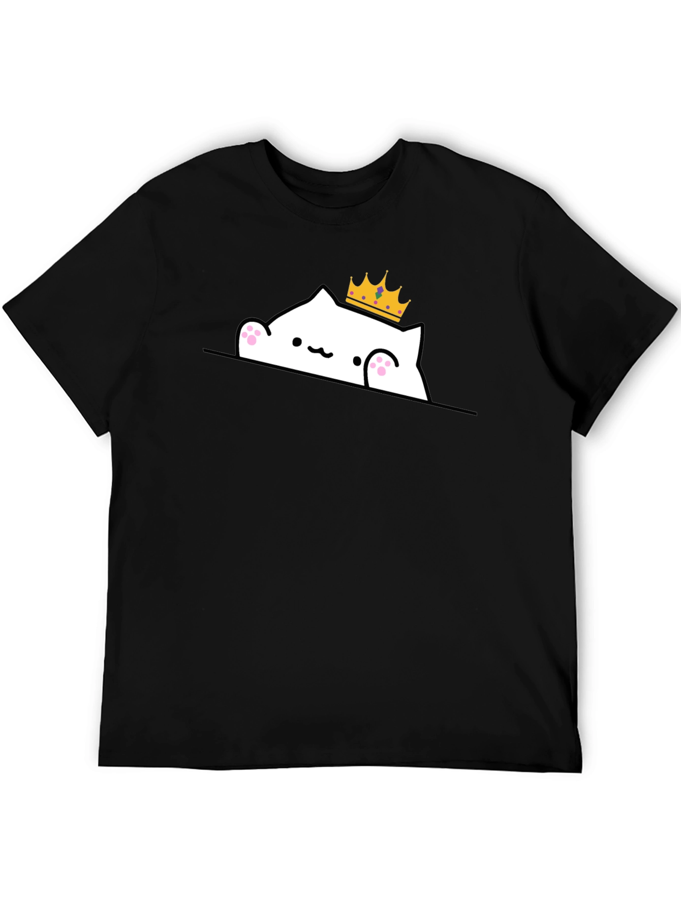 King Cat T-Shirt - Cute Cartoon Tee