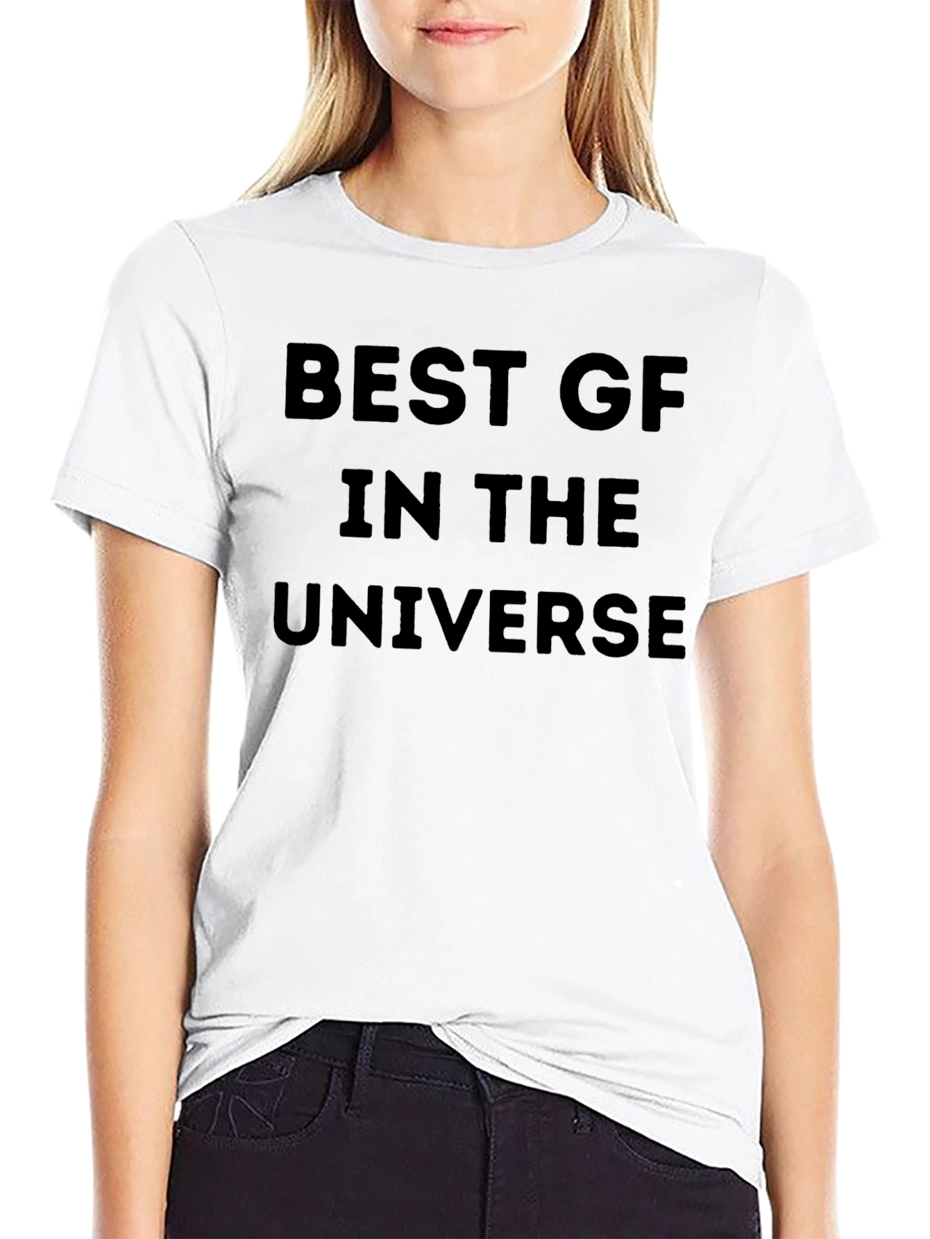 Best GF in the Universe Black T-Shirt