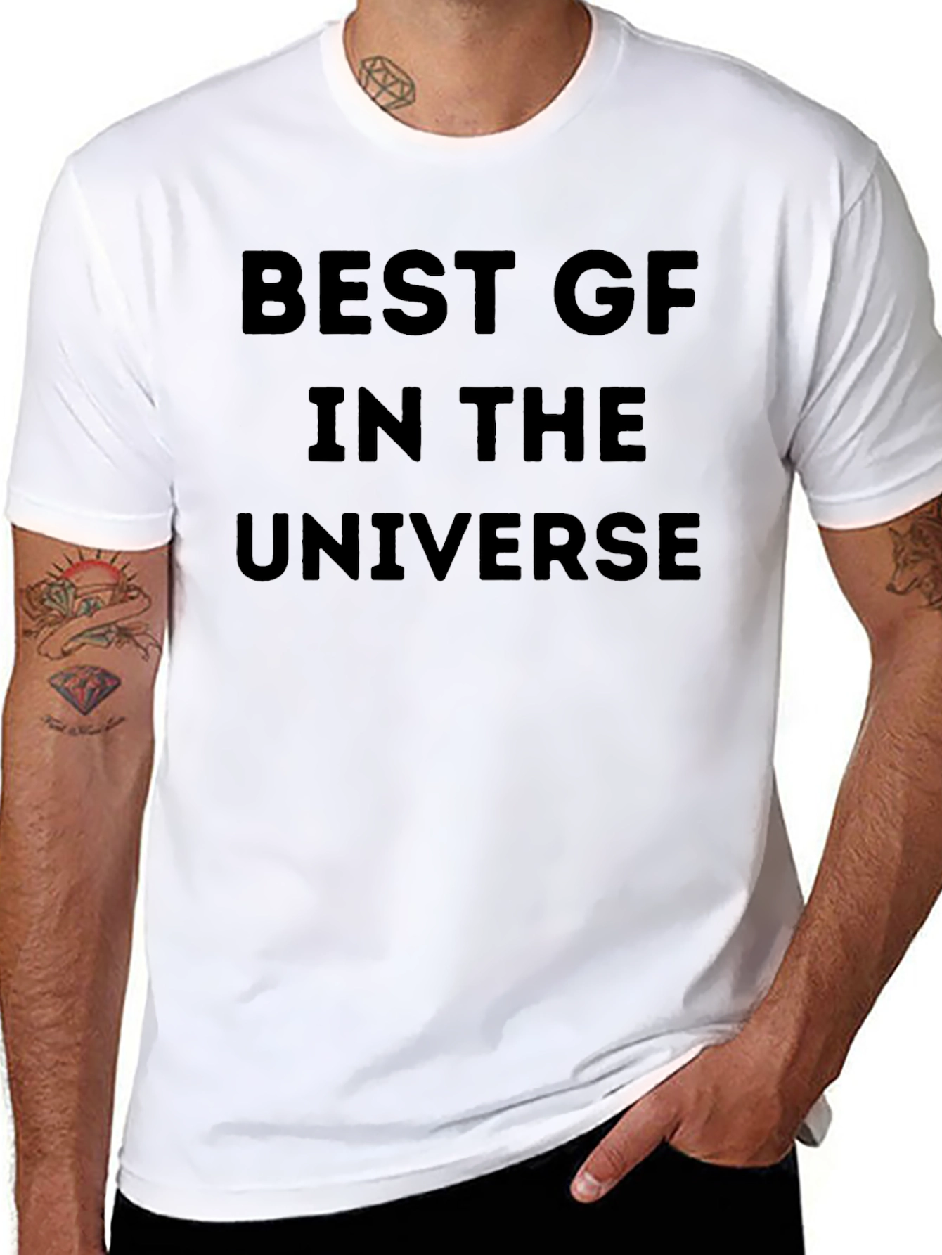 Best GF in the Universe Black T-Shirt