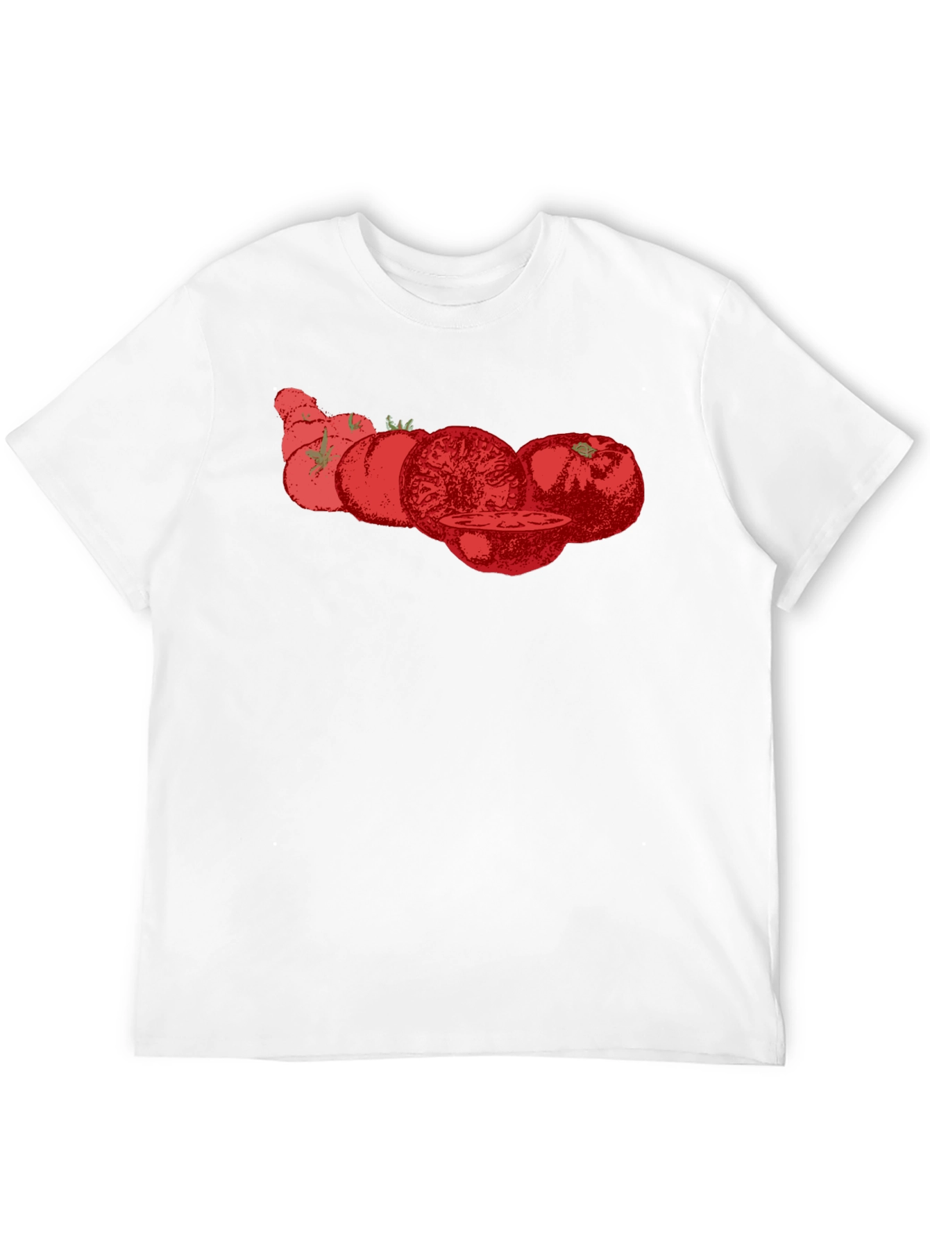 Tomato Graphic Tee - Black Cotton T-Shirt
