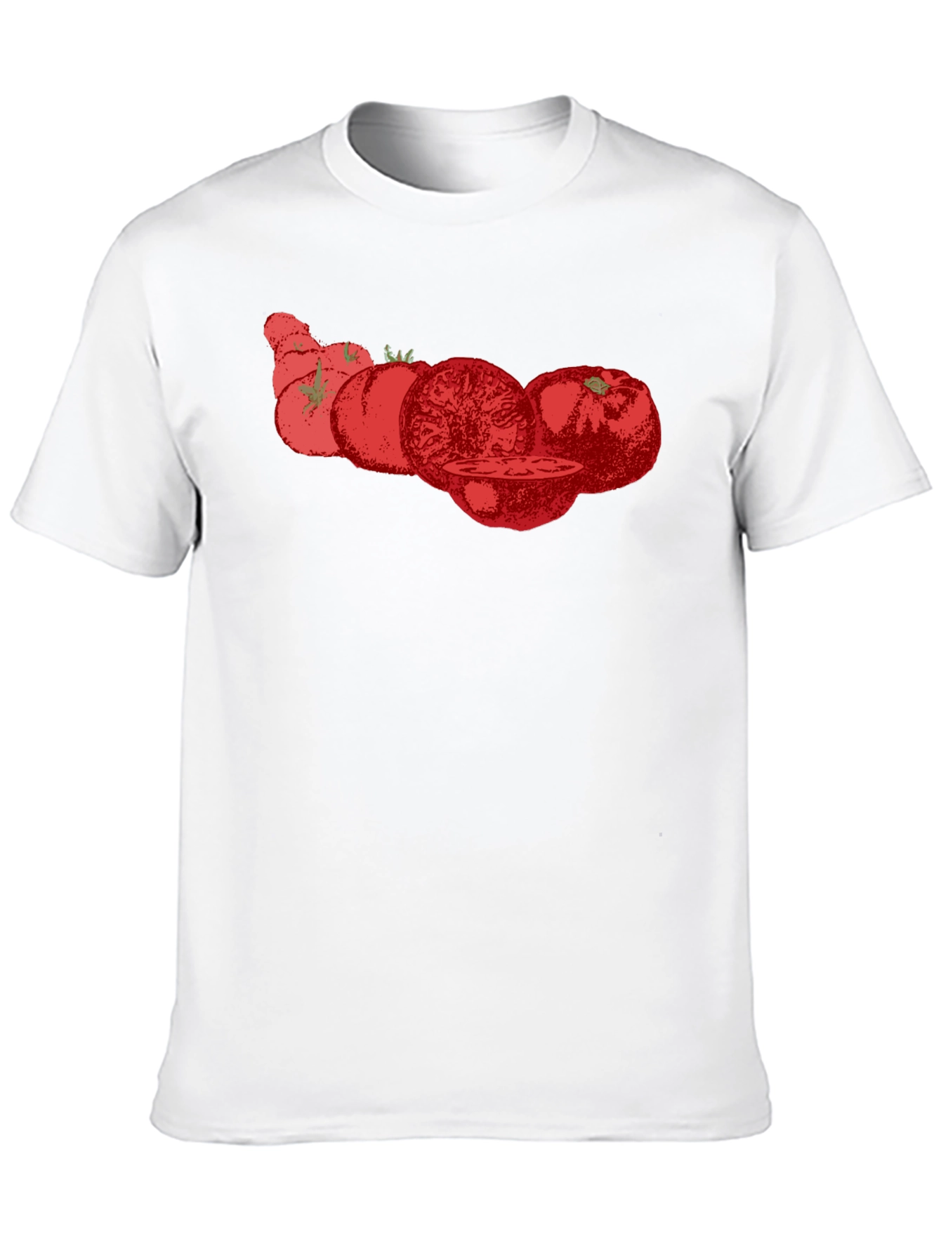 Tomato Graphic Tee - Black Cotton T-Shirt