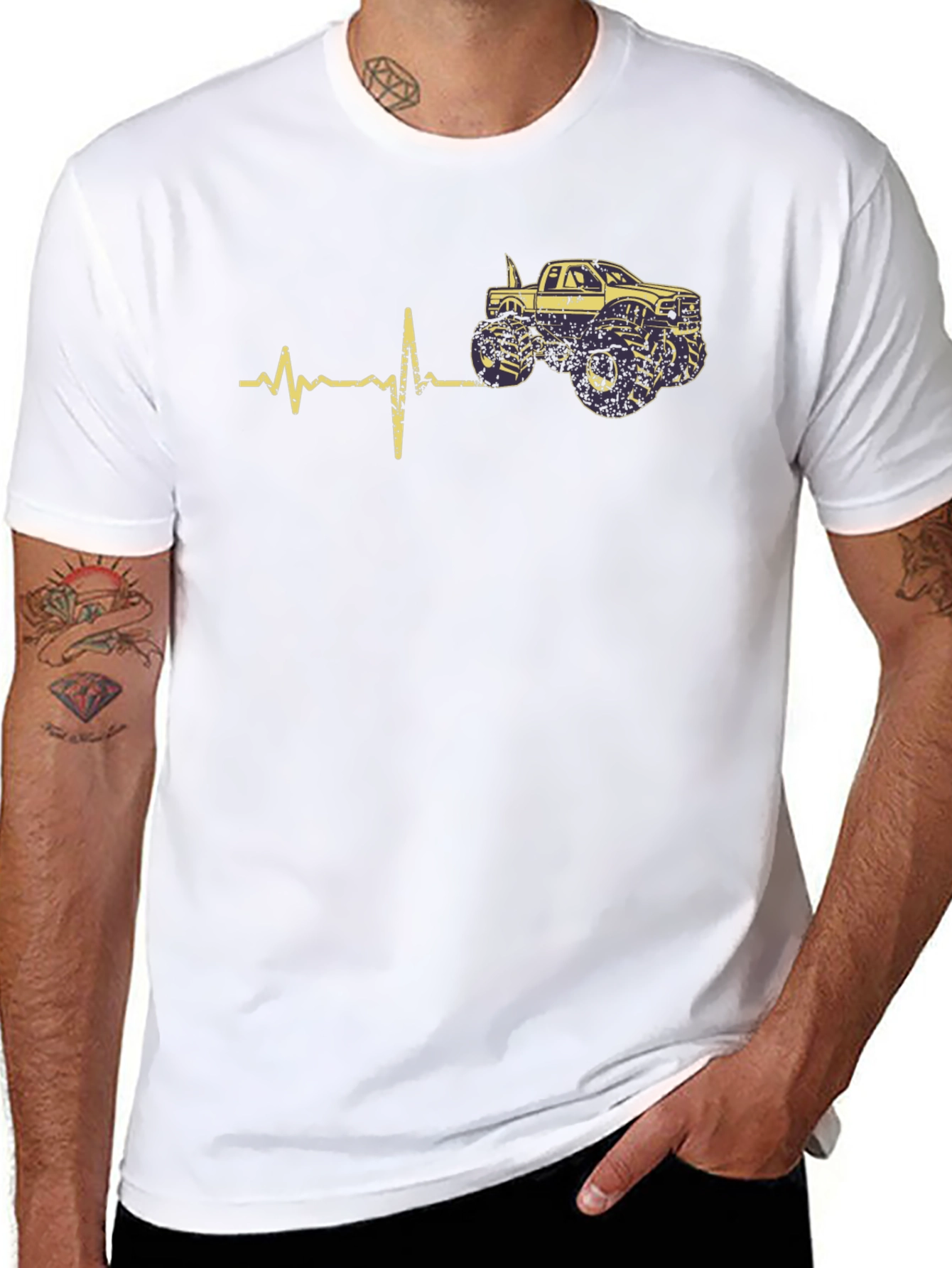 Monster Truck Heartbeat Tee