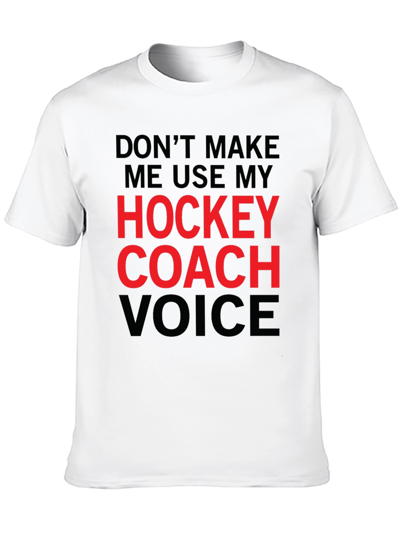 Hockey Coach Voice Graphic Tee - Black