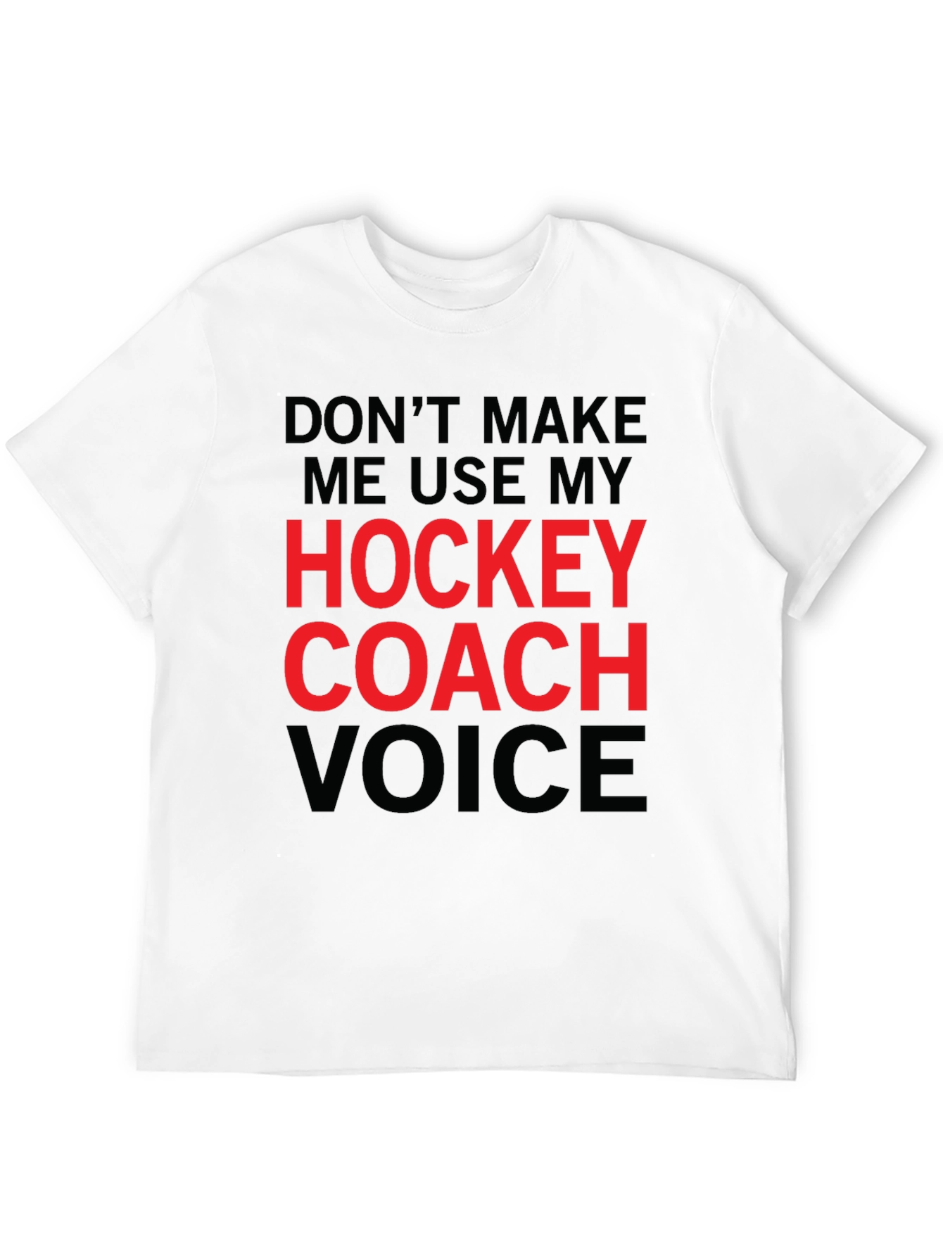 Hockey Coach Voice Graphic Tee - Black